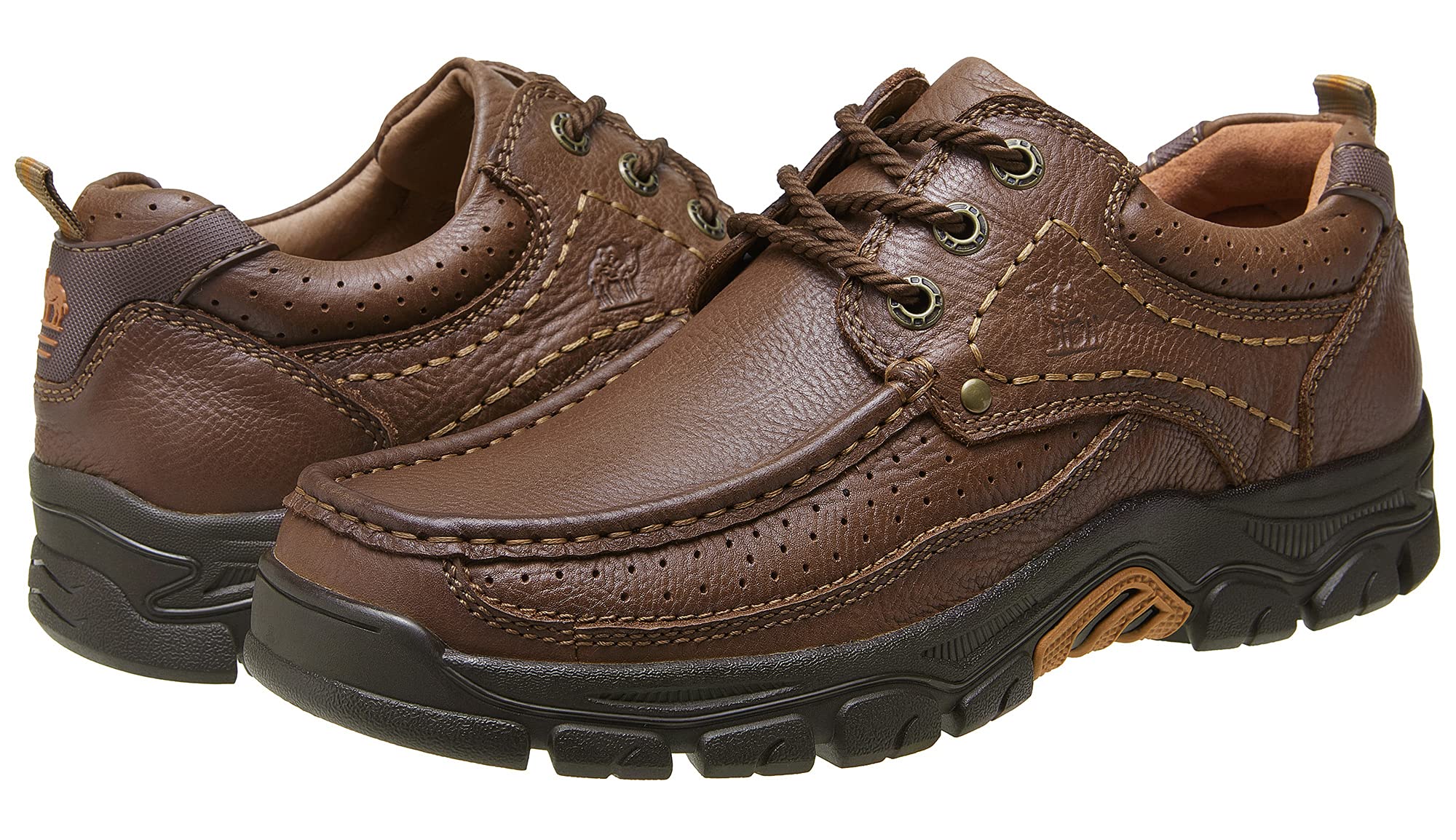 CAMEL CROWN Men's Comfortable Casual Loafers - Breathable Oxford Walking Shoes for Work, Dress & Travel - Slip Resistant Lace Up Shoes for Business & Outdoor Activities