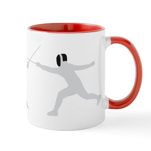 White/Red Inside - Fencing Mug