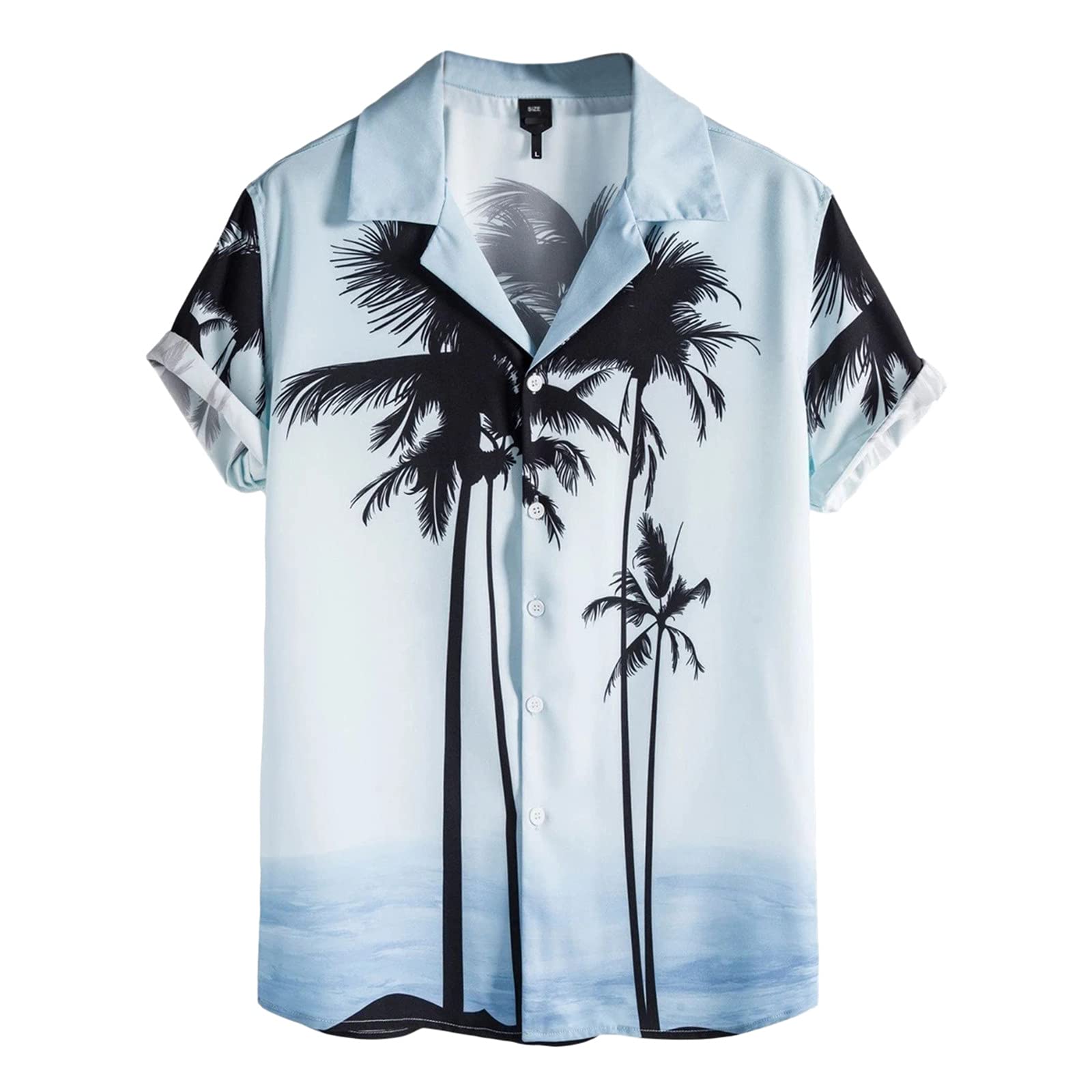 Men's Floral Hawaiian Shirt - Short Sleeve Casual Aloha Shirt for Beach, Summer & Vacation | Lightweight Breathable Button Down Shirt for Tropical Parties, Luau & Outdoor Events