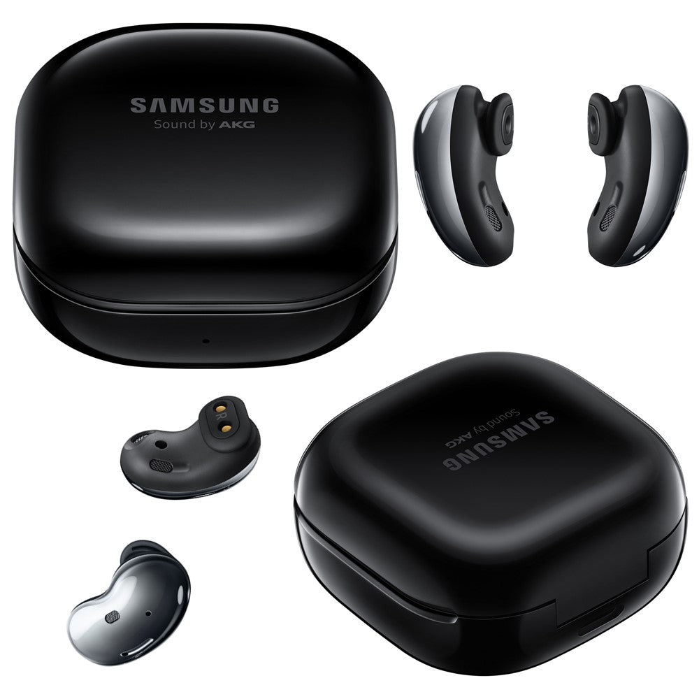 SAMSUNG Galaxy Buds Live SM-R180 Wireless Bluetooth Earbuds with Active Noise Cancelling (ANC) - Compatible with iOS & Android - Renewed Like New Mystic Black - Perfect for Workouts, Commuting & Travel