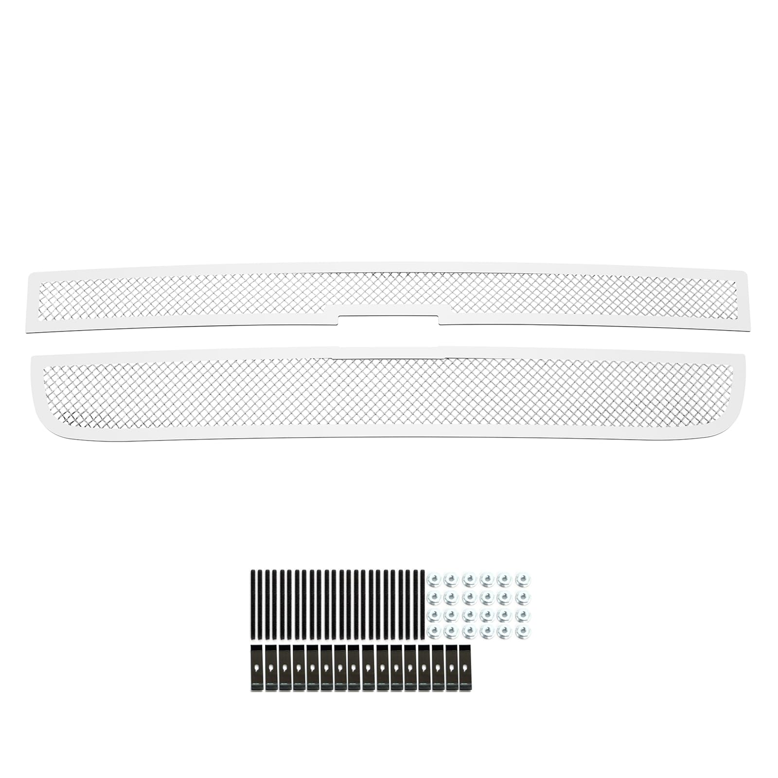 APS Compatible with Chevy Express Van 2003-2020 Stainless Steel Chrome Mesh Front Grille Insert C76436T - Upgrade Your Van's Style for Street & Show Car Appearance