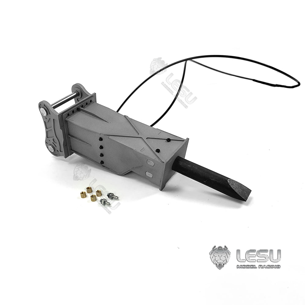 1/14 Scale Hydraulic Metal Hammer Quick Release Coupler for LESU RC Excavator B0001 374F - Unassembled DIY Parts - Perfect for RC Construction Model Building & Repair Scenes