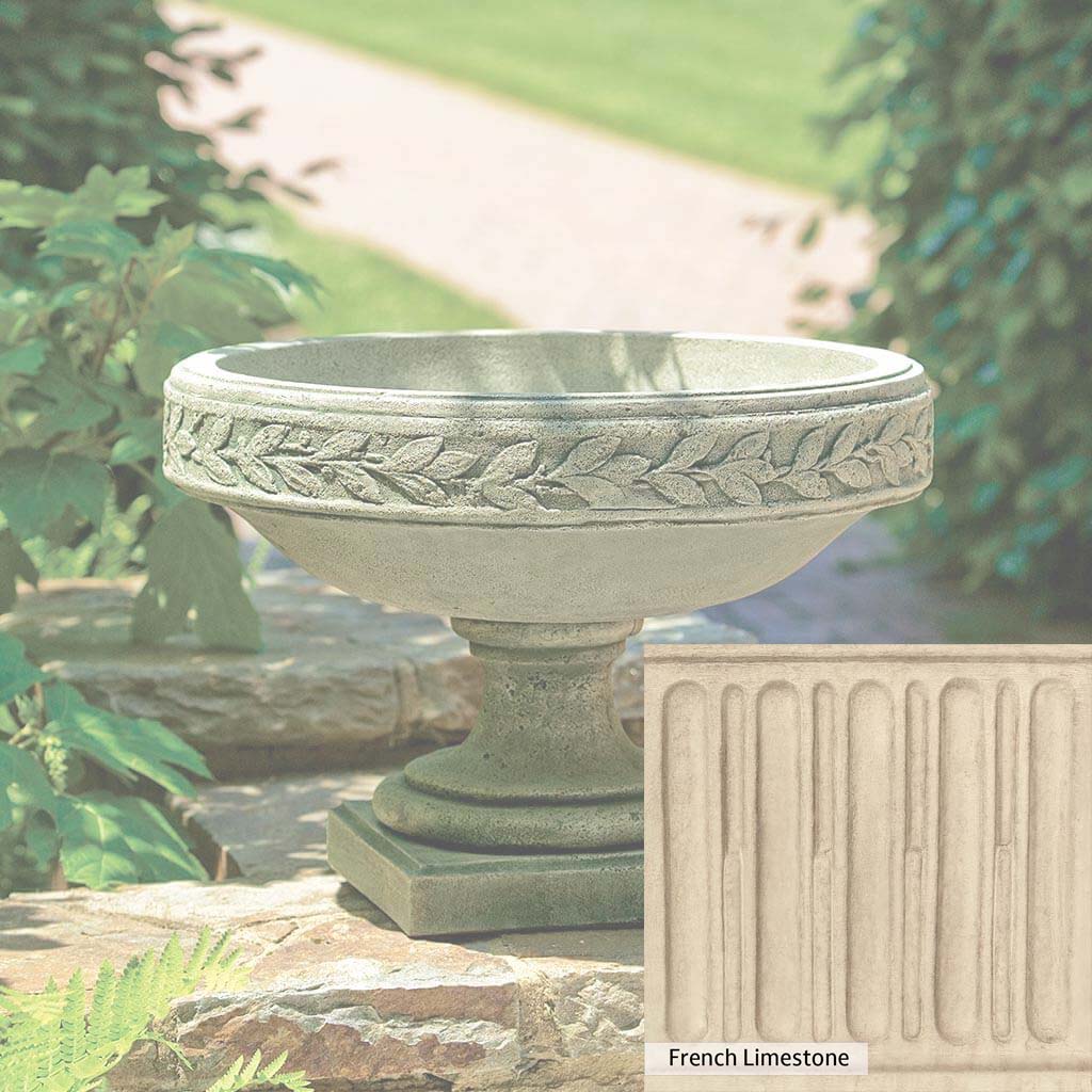 Campania International Longwood Laurel Banded Urn - Elegant Outdoor Garden Planter for Flowers, Plants & Home Decor - Perfect for Patio, Porch & Landscaping