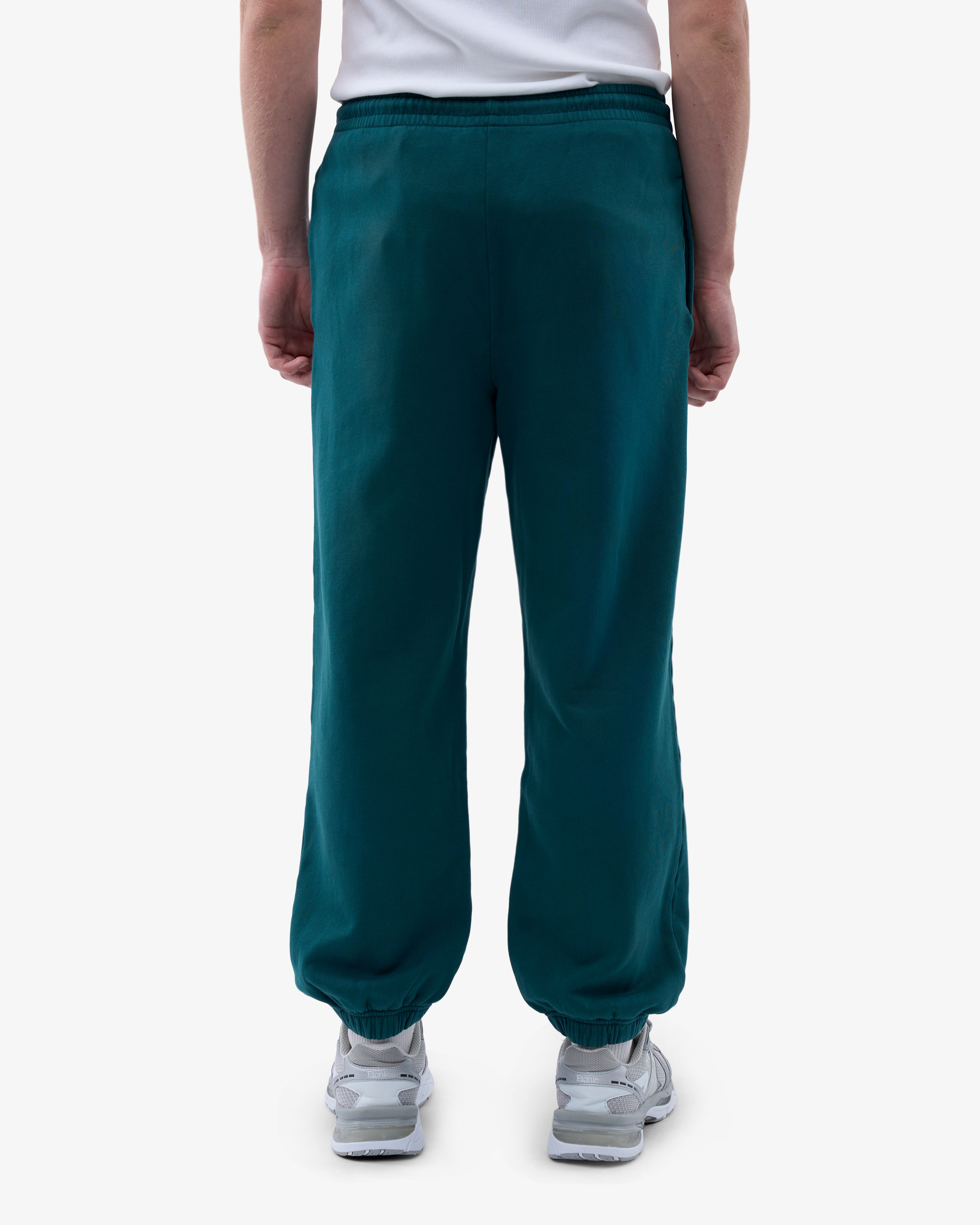 Organic Relaxed Sweatpants for Women - Soft Comfortable Lounge Pants in Ocean Green - Perfect for Yoga, Home Wear and Casual Outfits