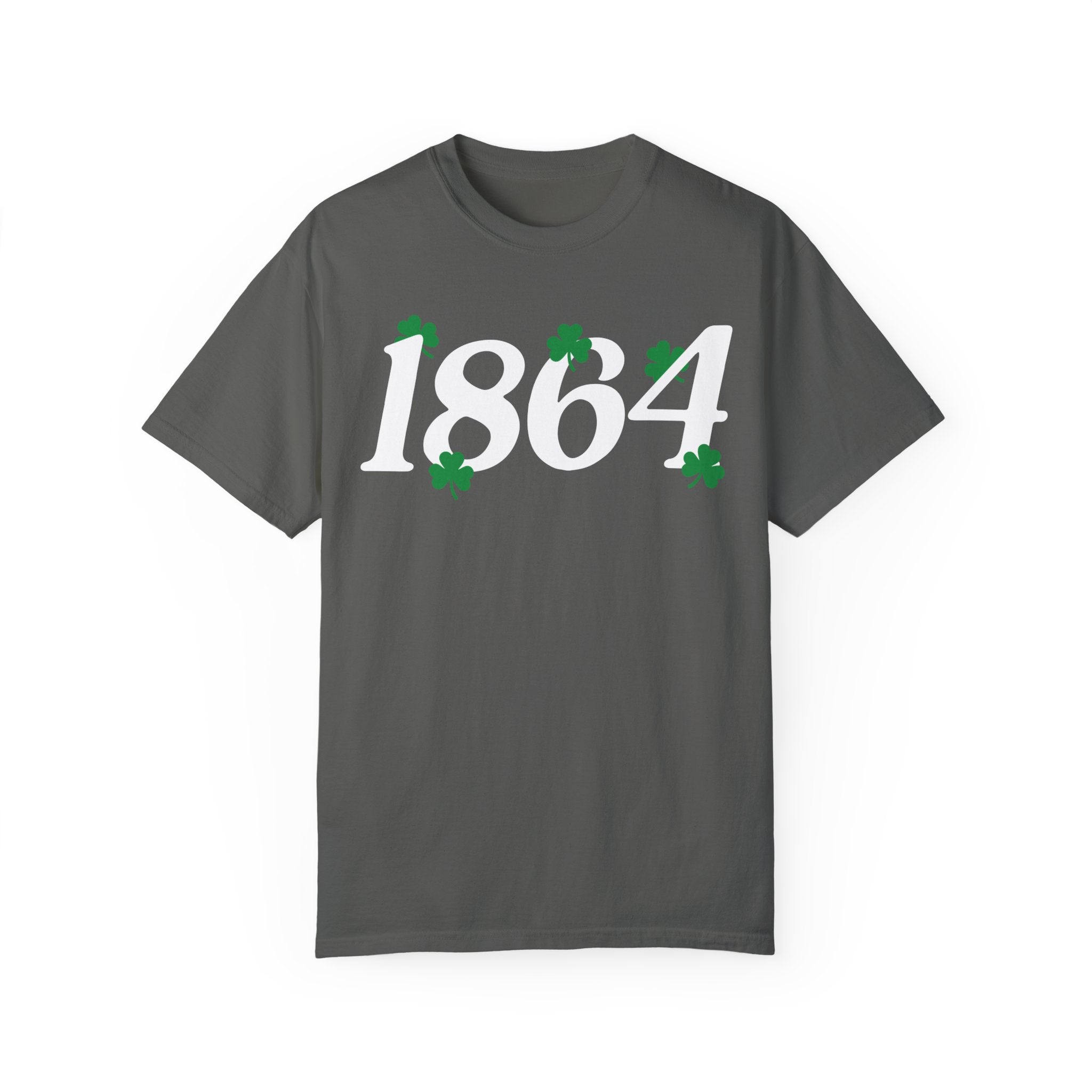 1864 Clovers Graphic T-Shirt for Men & Women - Vintage Irish Shamrock Design - Perfect for St. Patrick's Day & Casual Wear