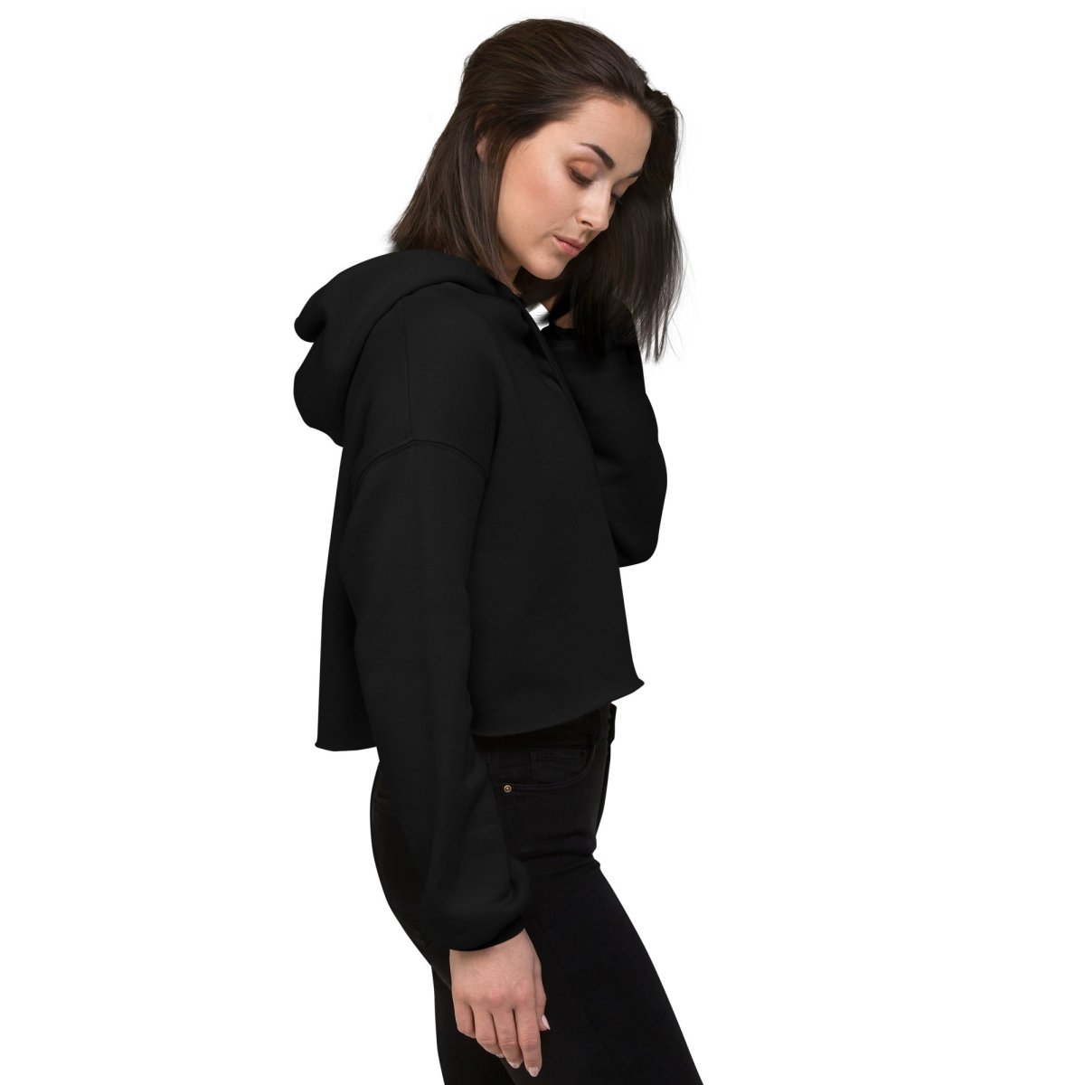 Unapologetically Sober Embroidered Women's Crop Hoodie - Stylish Casual Pullover for Sober Living, Recovery Support & Everyday Wear