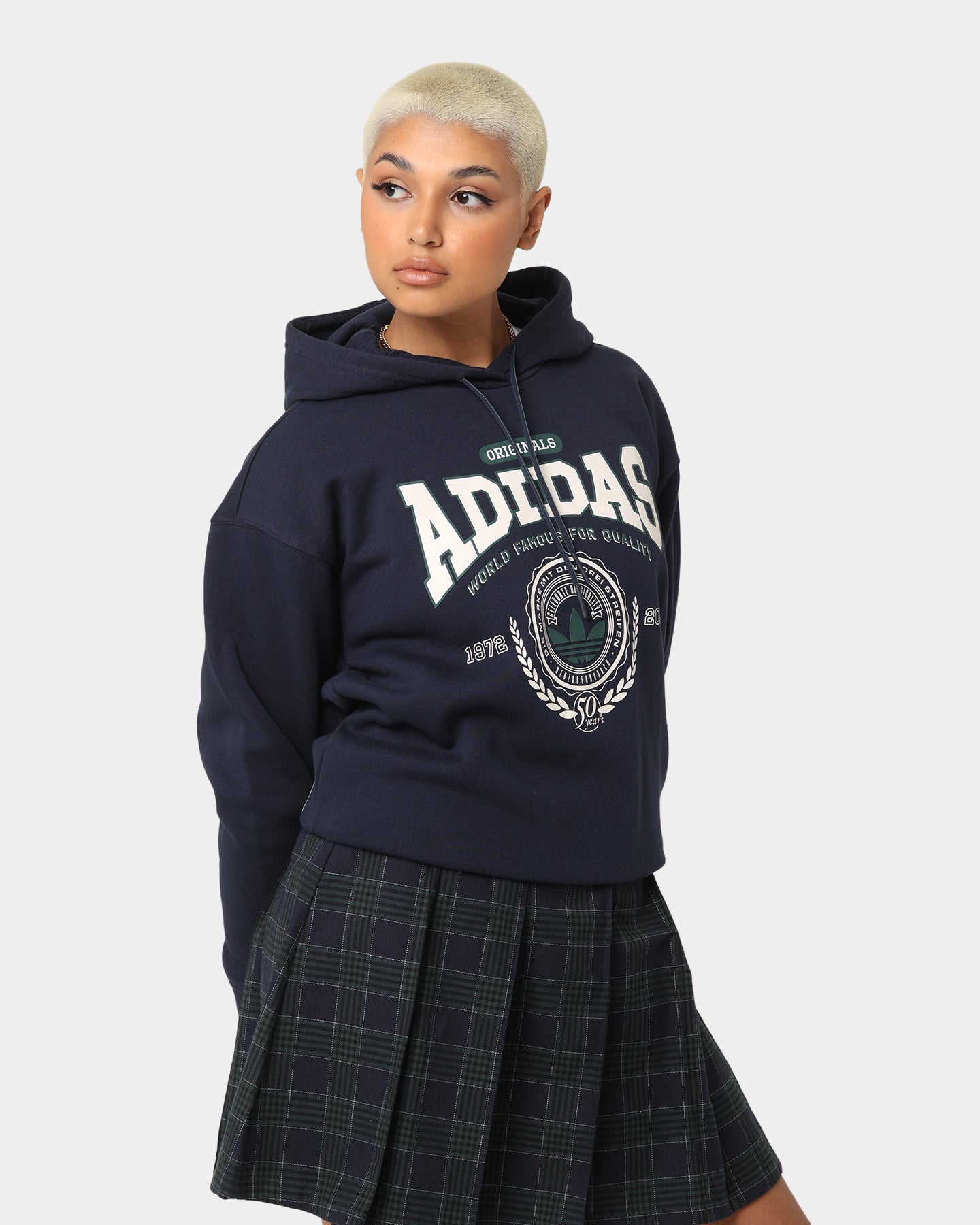 Adidas Women's Anniversary Hoodie - Legend Ink Color | Soft Fleece Pullover Sweatshirt for Casual Wear, Gym & Outdoor Activities