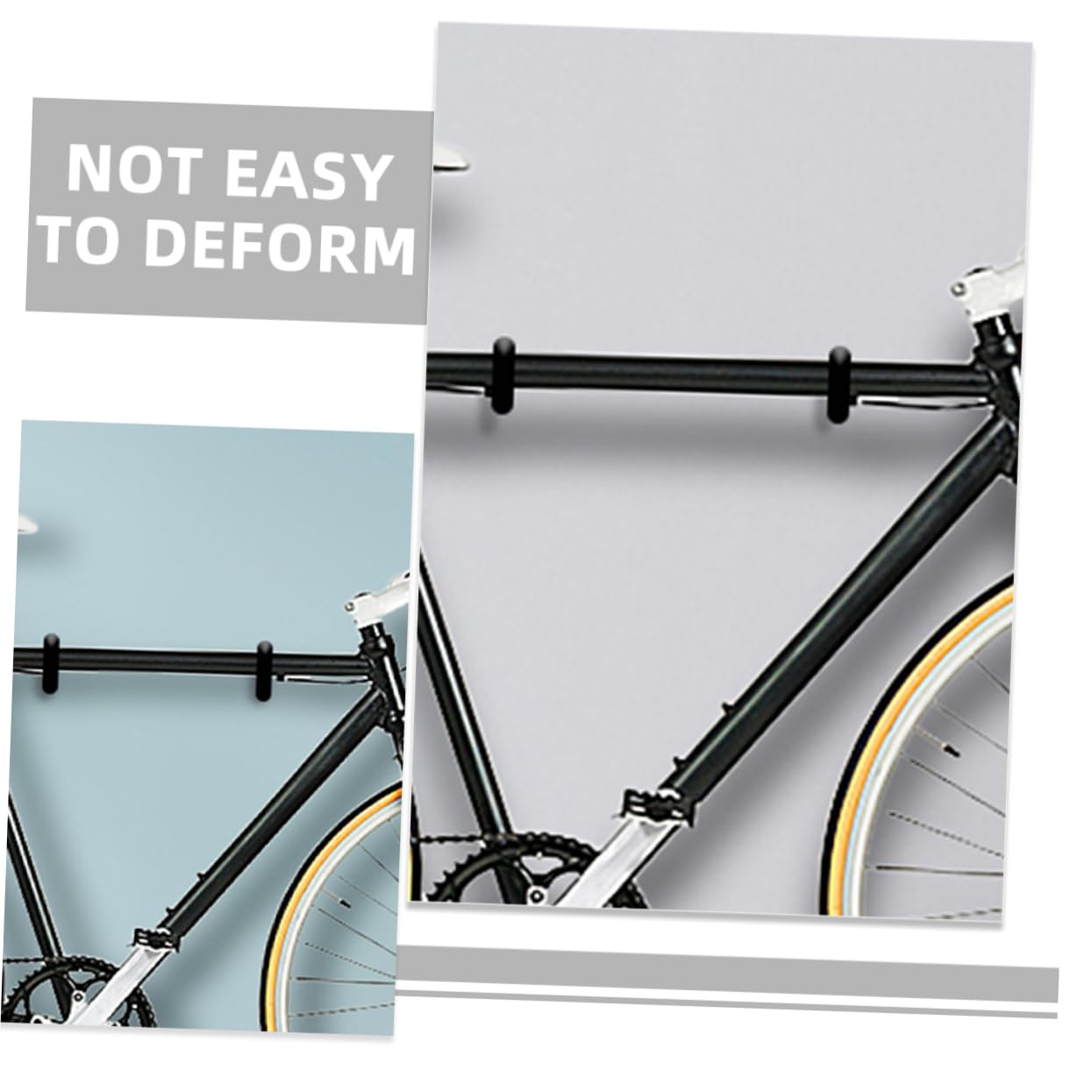 Heavy Duty Bike Hanger Set - Angoily Space-Saving Metal Bike Hooks for Garage & Wall Mount | Perfect for Organizing Bicycles, Scooters & Sports Equipment in Small Spaces