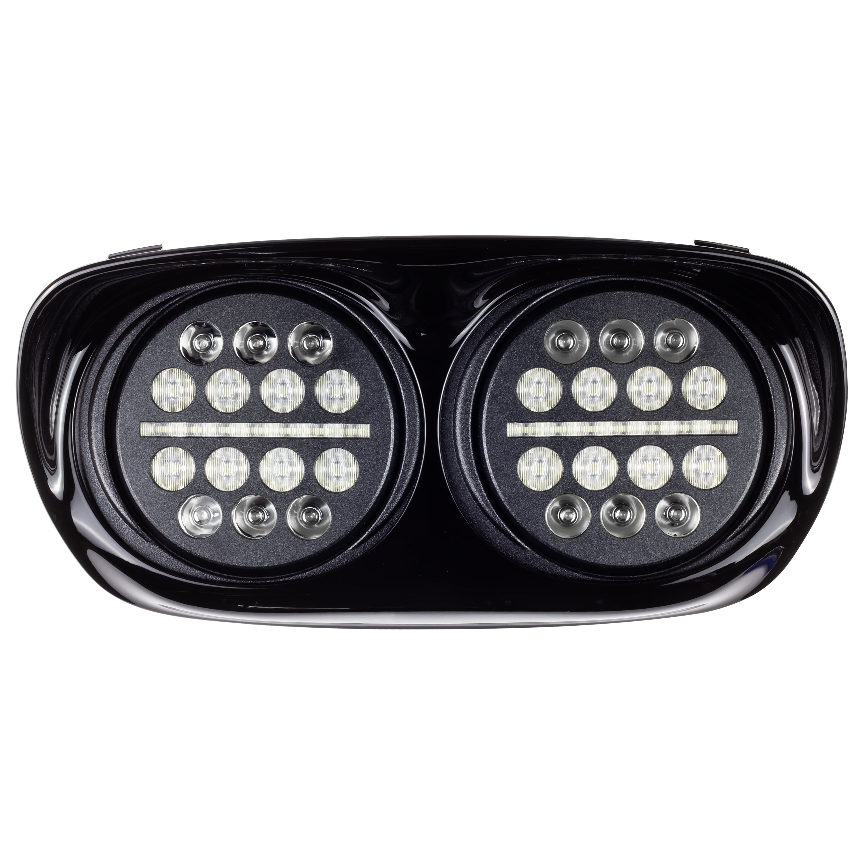 Eagle Lights SLIM LINE LED Projection Headlight for 1998-2013 Harley Davidson Road Glide - High Visibility Motorcycle Headlight for Night Riding & Safety