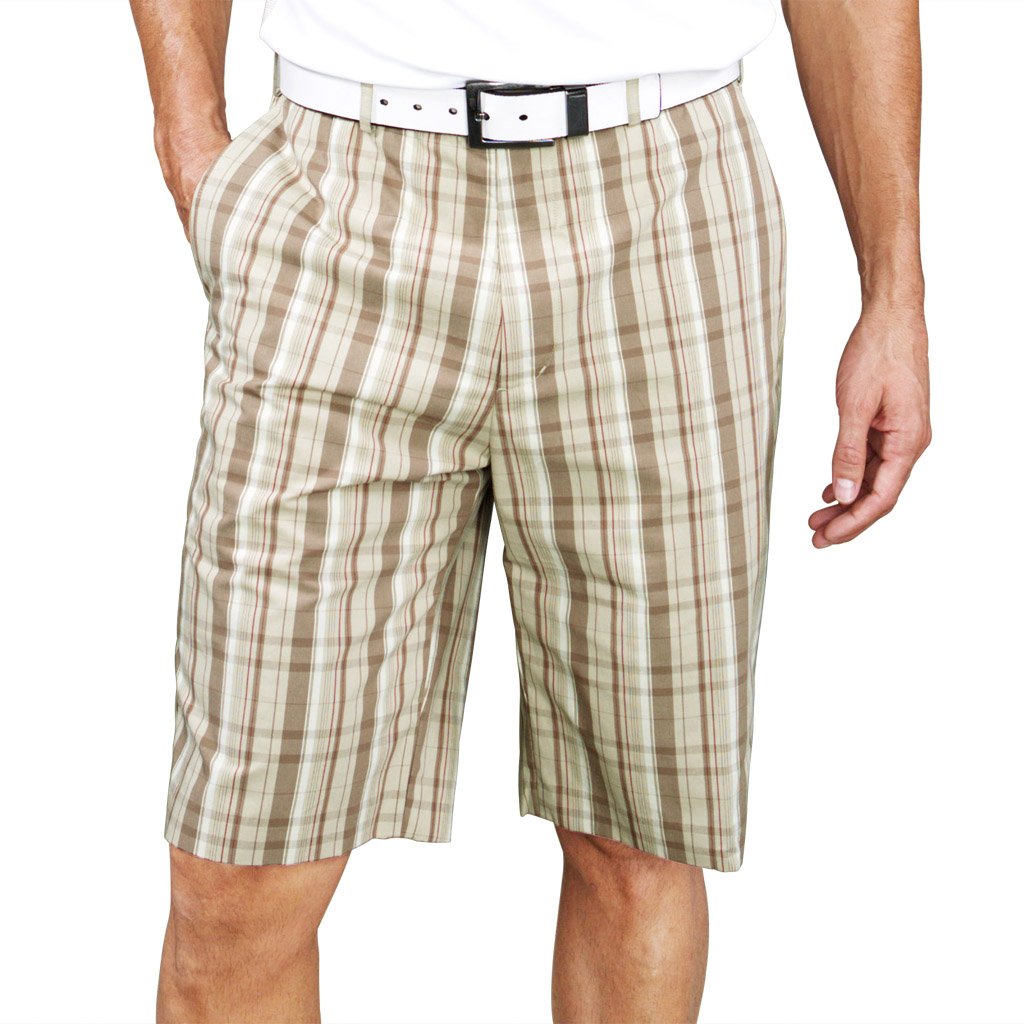 Monterey Club Men's Highland Plaid Golf Shorts #1846 - Comfortable & Stylish Golf Apparel for Casual Wear & Outdoor Activities