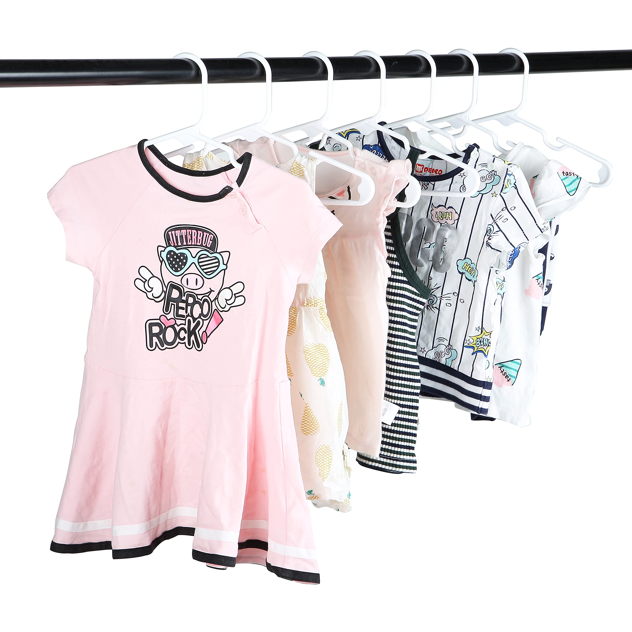 Mr. Pen Plastic Kids Hangers - 10 Pack, Small Size Closet Organizers for Toddler Clothes & Nursery Storage | Perfect for Baby Wardrobes, Children's Clothing Organization & Space-Saving Solutions