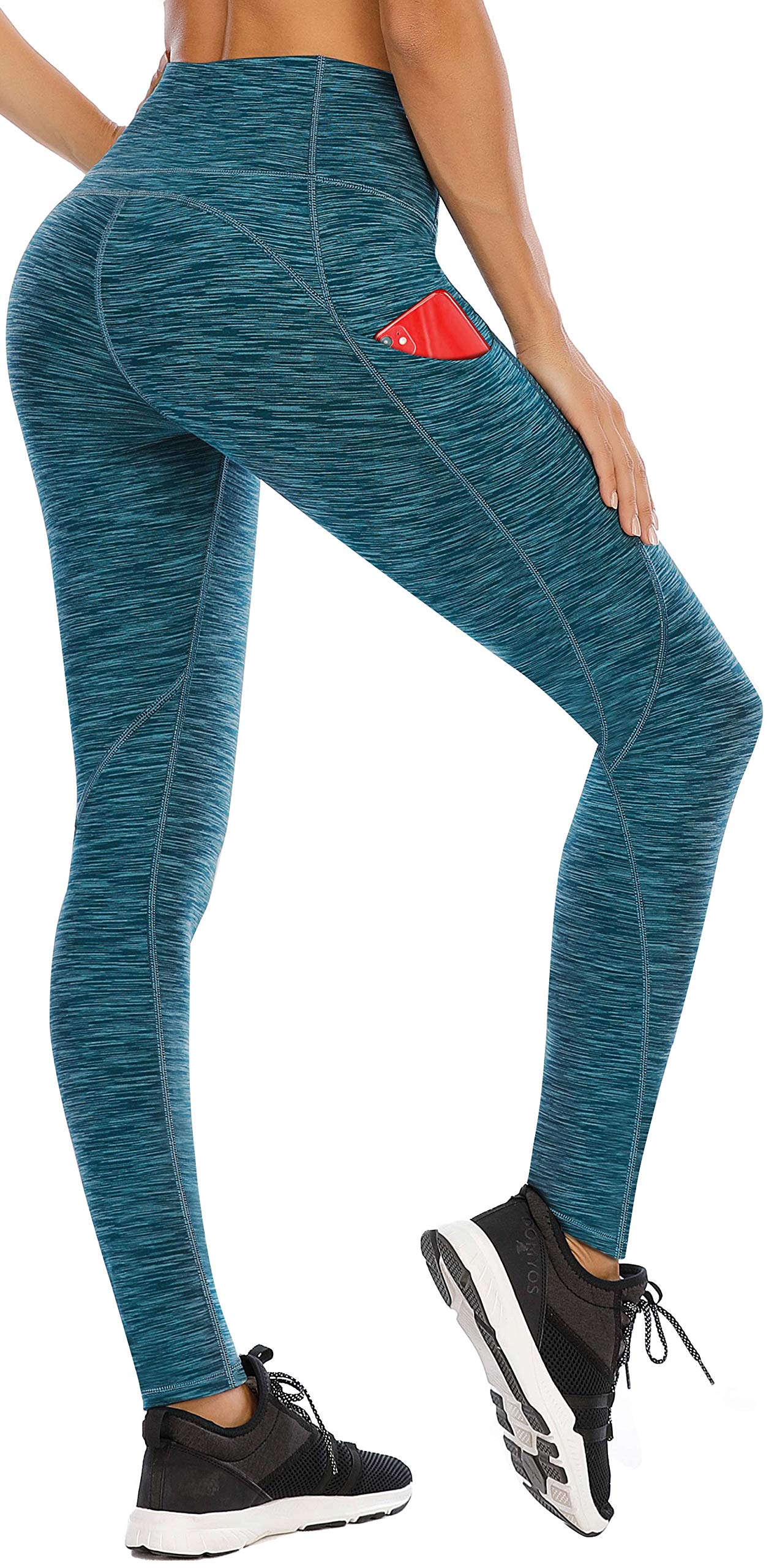 Ewedoos Women's High Waisted Capri Leggings with Pockets - Yoga Workout Pants for Running, Gym & Lounge Wear
