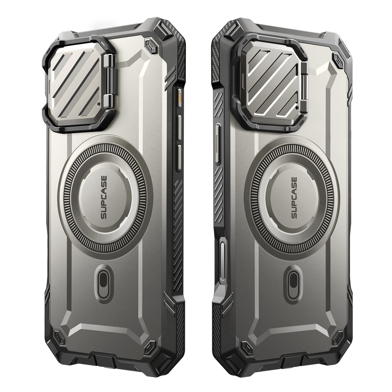 iPhone 16 Pro 6.3 Inch Unicorn Beetle MAG XT MagSafe Protective Case - Titanium Gray | Shockproof & Magnetic Phone Cover for Work, Travel & Outdoor Activities