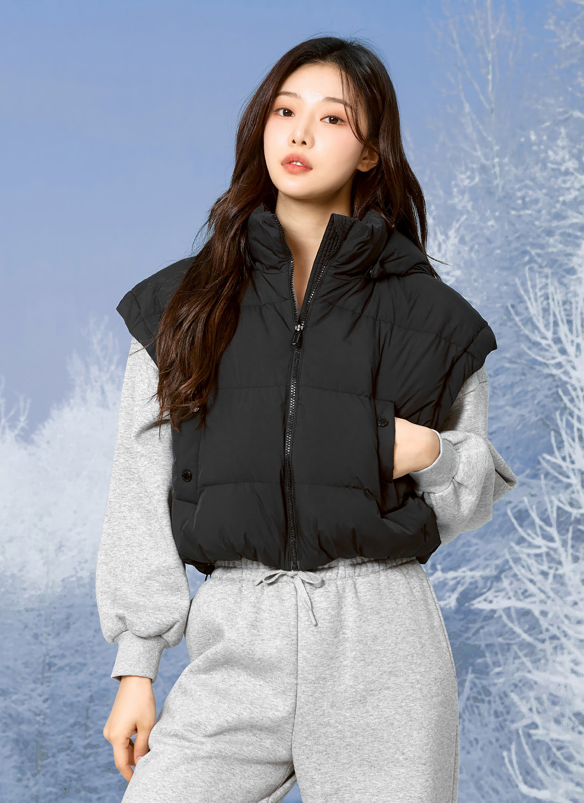 Detachable Hooded Goose Down Vest for Men & Women - Lightweight Warm Winter Jacket for Outdoor Activities, Hiking & Travel