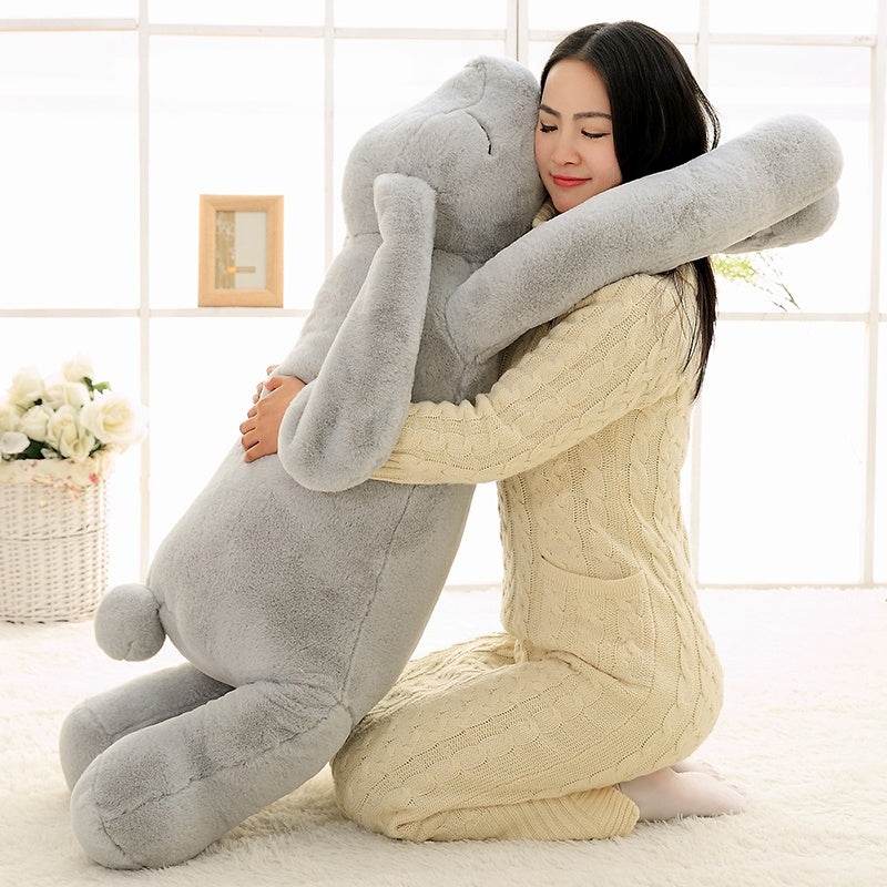 Giant Fluffy Bunny Plush Toy - Extra Large Soft Stuffed Animal for Kids, Girls & Boys - Perfect for Cuddling, Nursery Decor, Birthday Gifts & Easter Celebrations