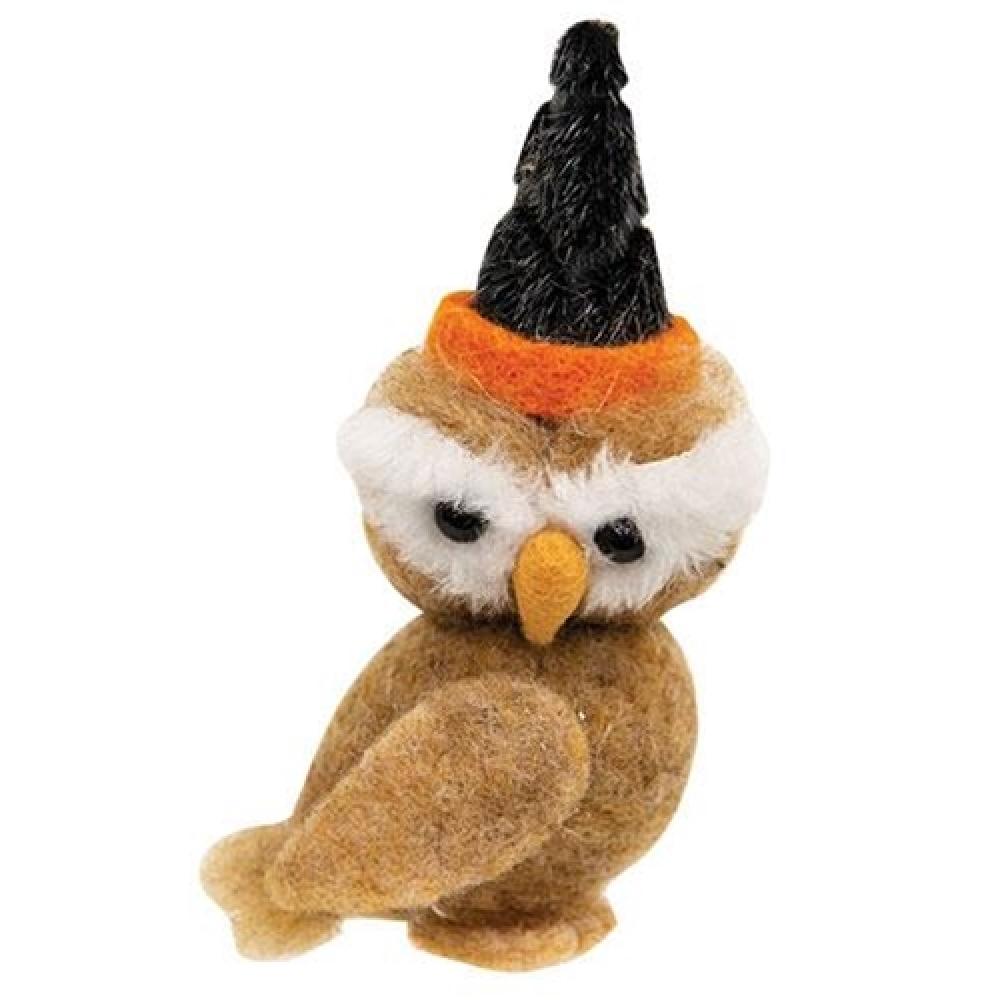 Handmade Felt Halloween Owl Ornament - Cute Decoration for Halloween Party, Christmas Tree, Home & Office Decor