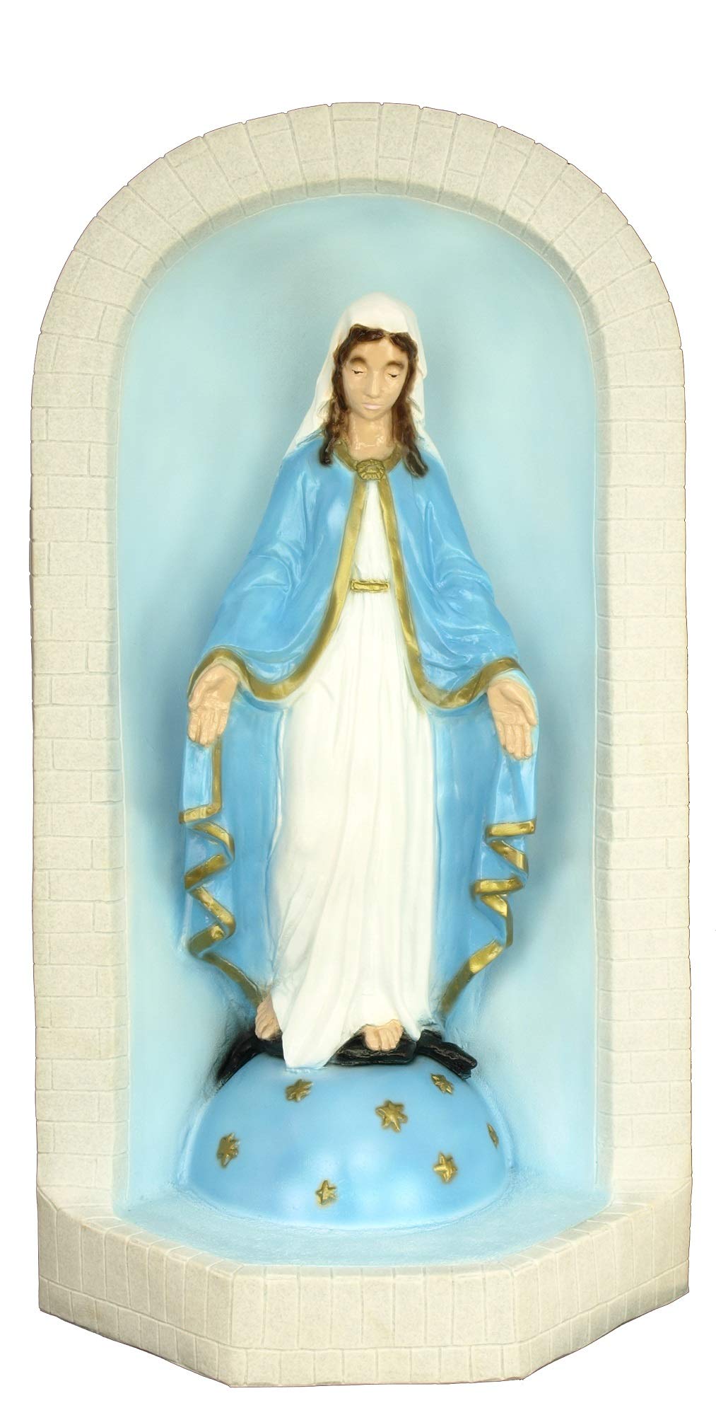 ONE Piece Grotto with Lady of Grace Statue - Full Color Collectible Figurine | Handcrafted in USA | Perfect for Home Decor, Anime Collections & Gift Giving