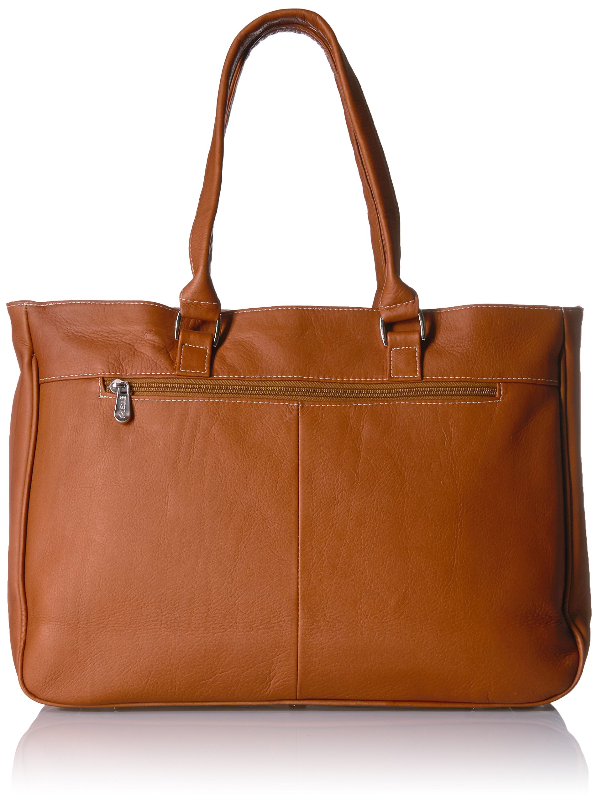 Premium Genuine Leather Shoulder Buckle Tote Bag - Classic Saddle Design - One Size Fits All - Perfect for Work, Travel & Everyday Use