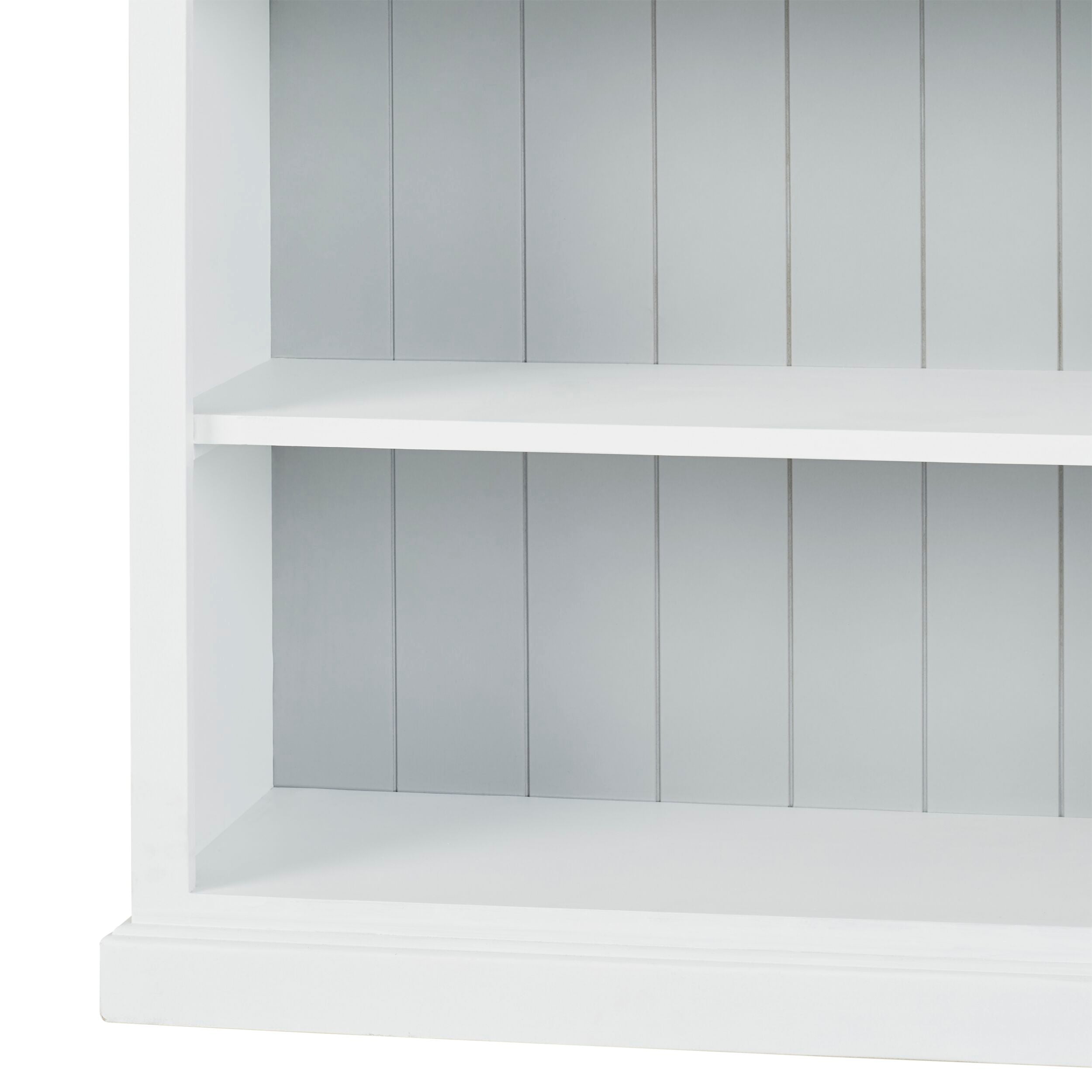 White Armand Tall Bookcase 210x95cm - Modern Bookshelf for Living Room, Bedroom & Office Storage - Perfect for Organizing Books, Decor & Essentials