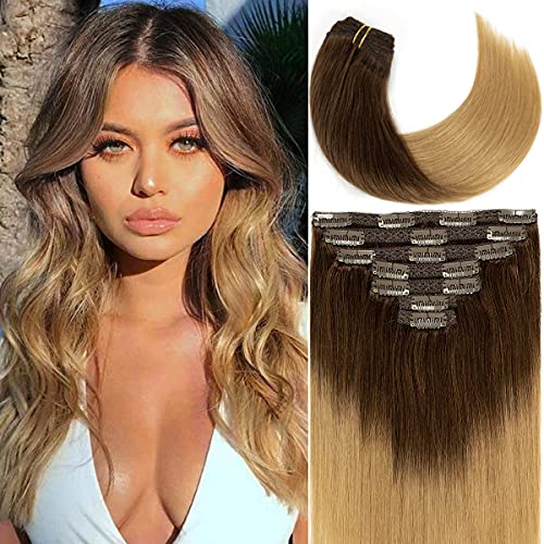 Caliee Clip-in Human Hair Extensions 18
