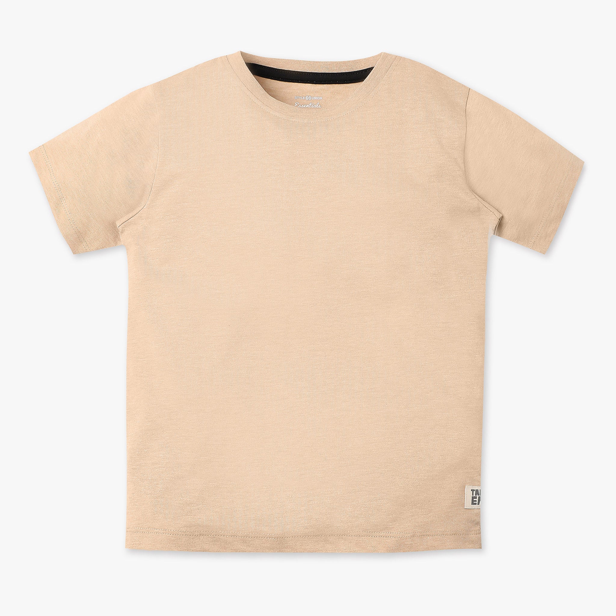 Boys Crew Neck Core T-Shirt - Soft Cotton Basic Tee for Kids - Perfect for School, Play & Everyday Wear