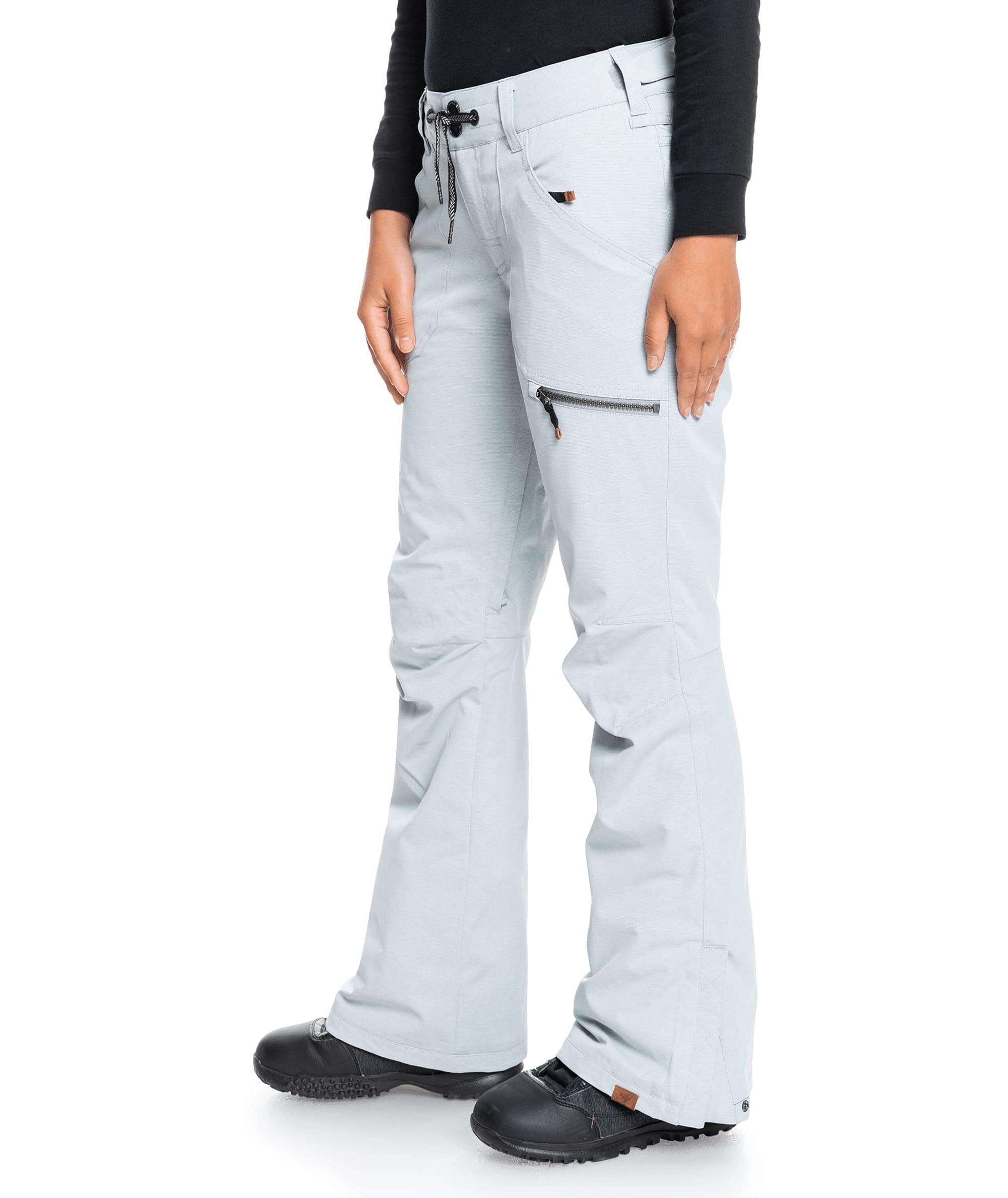 Roxy Women's Nadia Short Snow Pants with DryFlight Technology - Waterproof & Insulated Ski Pants for Snowboarding & Winter Sports