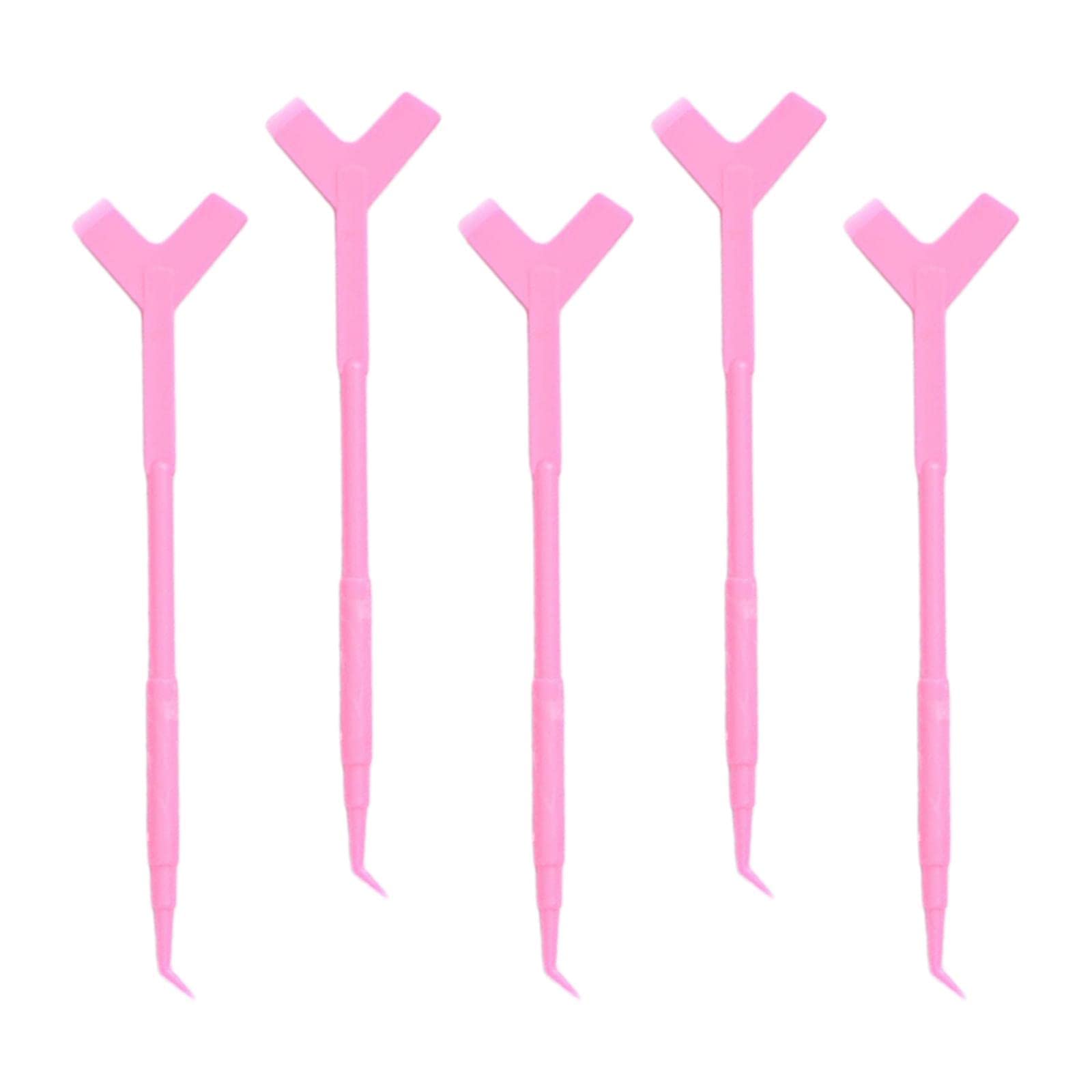 VMS INDIA 5-Piece Eyelash Extension Kit - Volume Lash Perming Curler, Lift Tools & Y Brushes in Rose Red | Professional Eyelash Styling for Salons & Home Use
