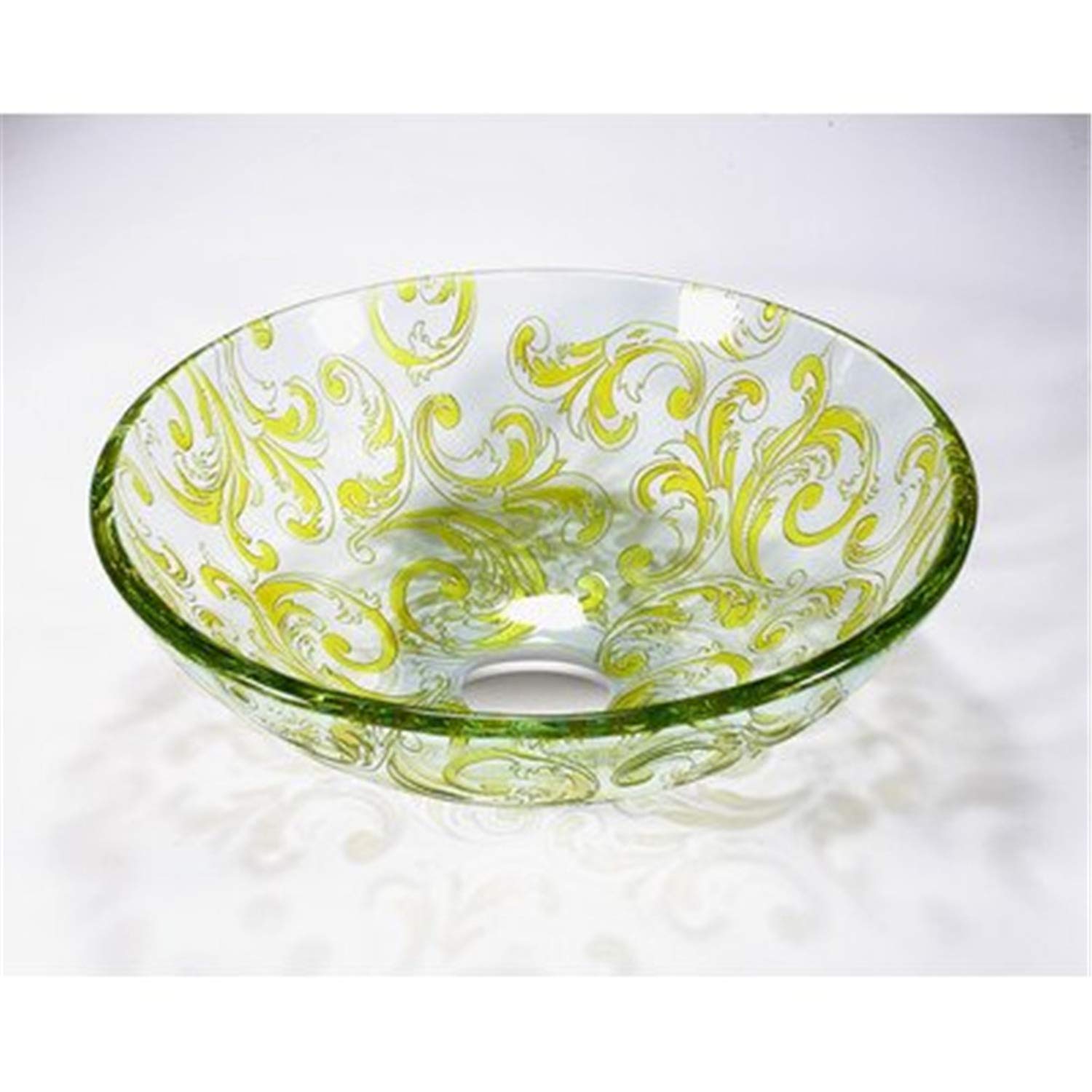 Legion Furniture Tempered Glass Sink Bowl - Translucent Modern Bathroom Vanity Vessel - Perfect for Contemporary Home & Hotel Bathroom Decor