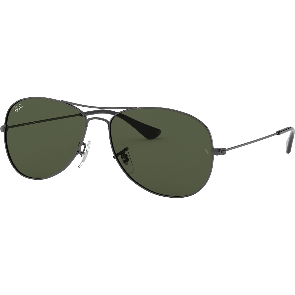 Cockpit M Gunmetal/G 15 Green Aviator Sunglasses - Polarized Pilot Shades for Men & Women - UV Protection for Driving, Travel & Outdoor Activities