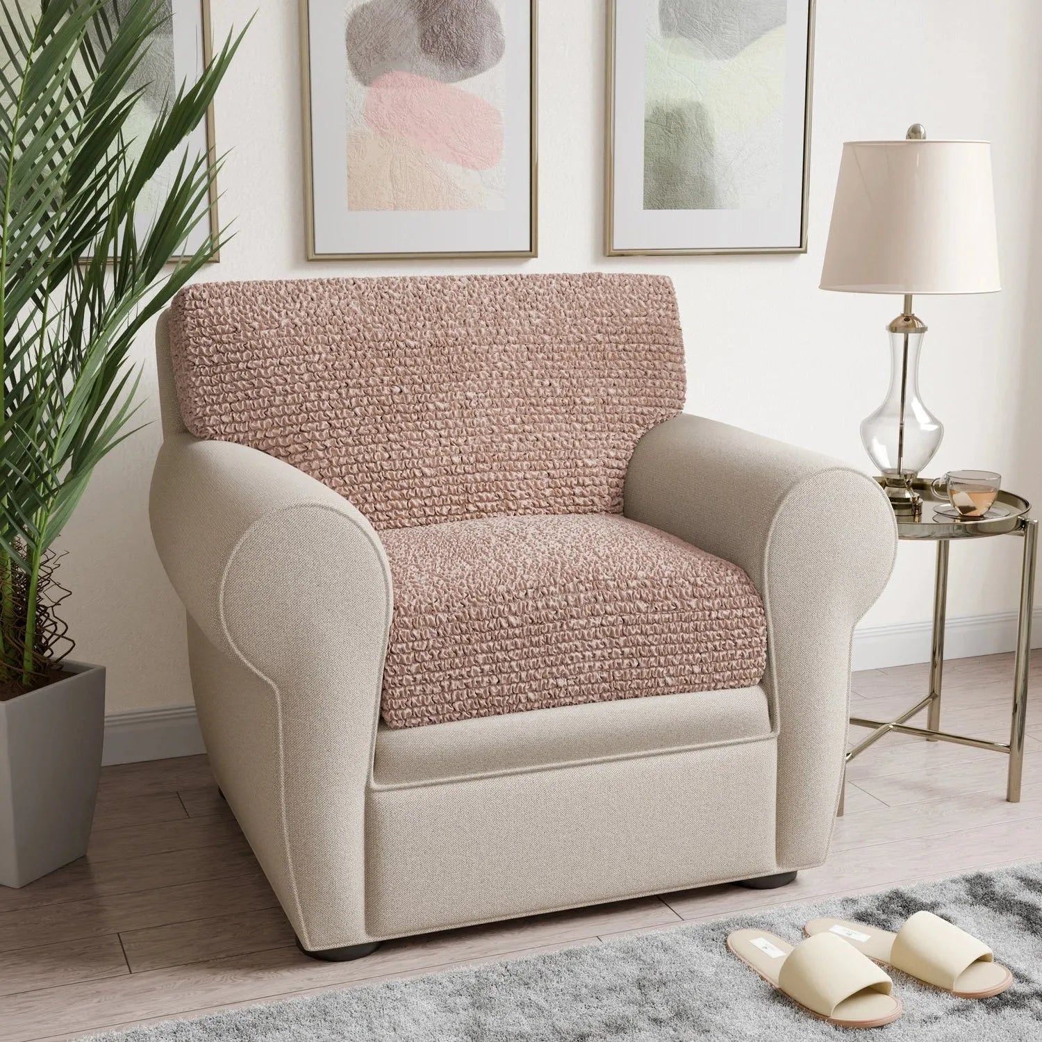 Premium Microfiber Seat Cushion Cover - Soft & Durable Sofa Chair Protector - Perfect for Living Room, Office, or Car Use