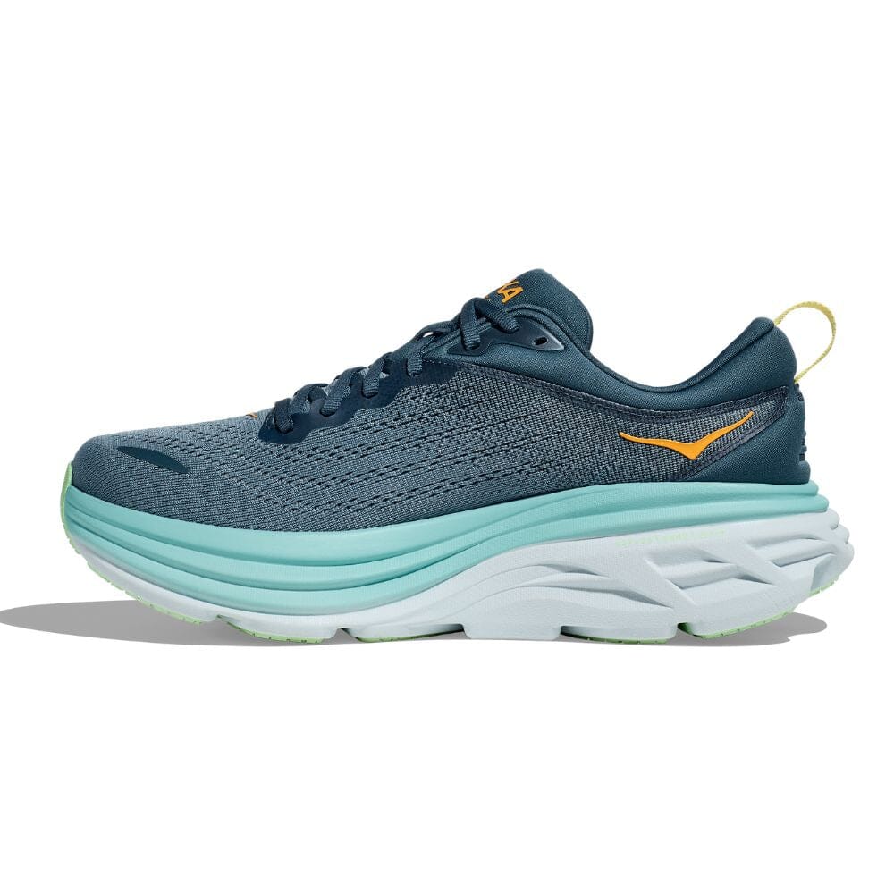 Hoka Men's Bondi 8 Running Shoes - Lightweight Cushioned Sneakers for Marathon, Jogging & Walking - Breathable Mesh Upper with Maximum Support & Comfort