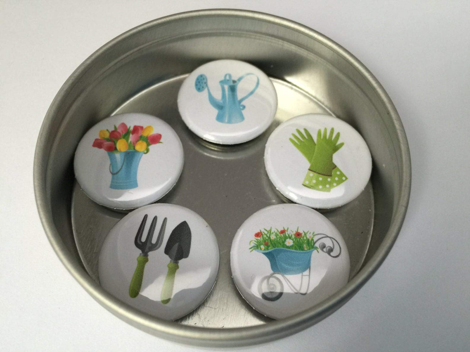 Premium Gardening Magnet Set for Refrigerator & Metal Surfaces - Perfect for Organizing Tools, Notes & Recipes in Kitchen, Garage & Office