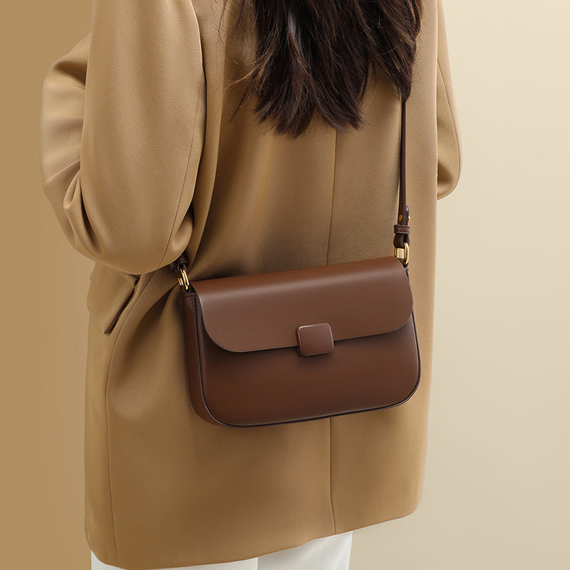 Genuine Leather Underarm Shoulder Bag - Women's Tote Crossbody Purse for Work, Travel & Everyday Use