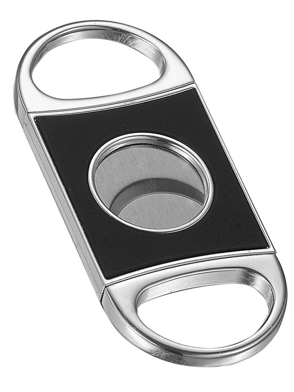 Premium Matte Black Double Guillotine Cigar Cutter - Sharp Stainless Steel Blades for Smooth Cut | Perfect for Cigar Aficionados & Special Occasions