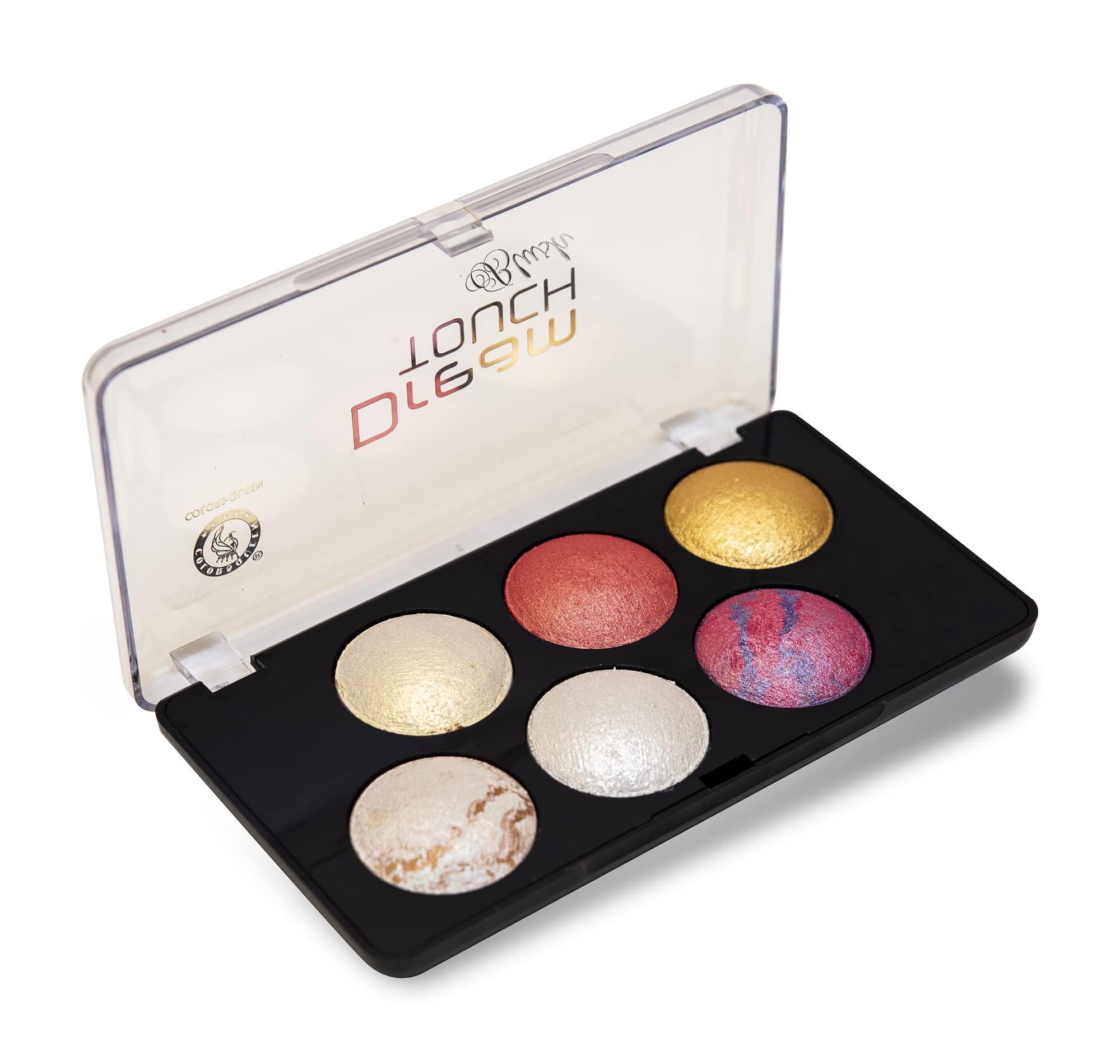 Colors Queen Dream Touch Blusher & Highlighter Palette - Shimmery Finish, Highly Pigmented & Blendable Makeup Palette | Lightweight Long-Lasting Multicolor Face Blush (18g) | Perfect for Daytime Glow & Nighttime Makeup Looks