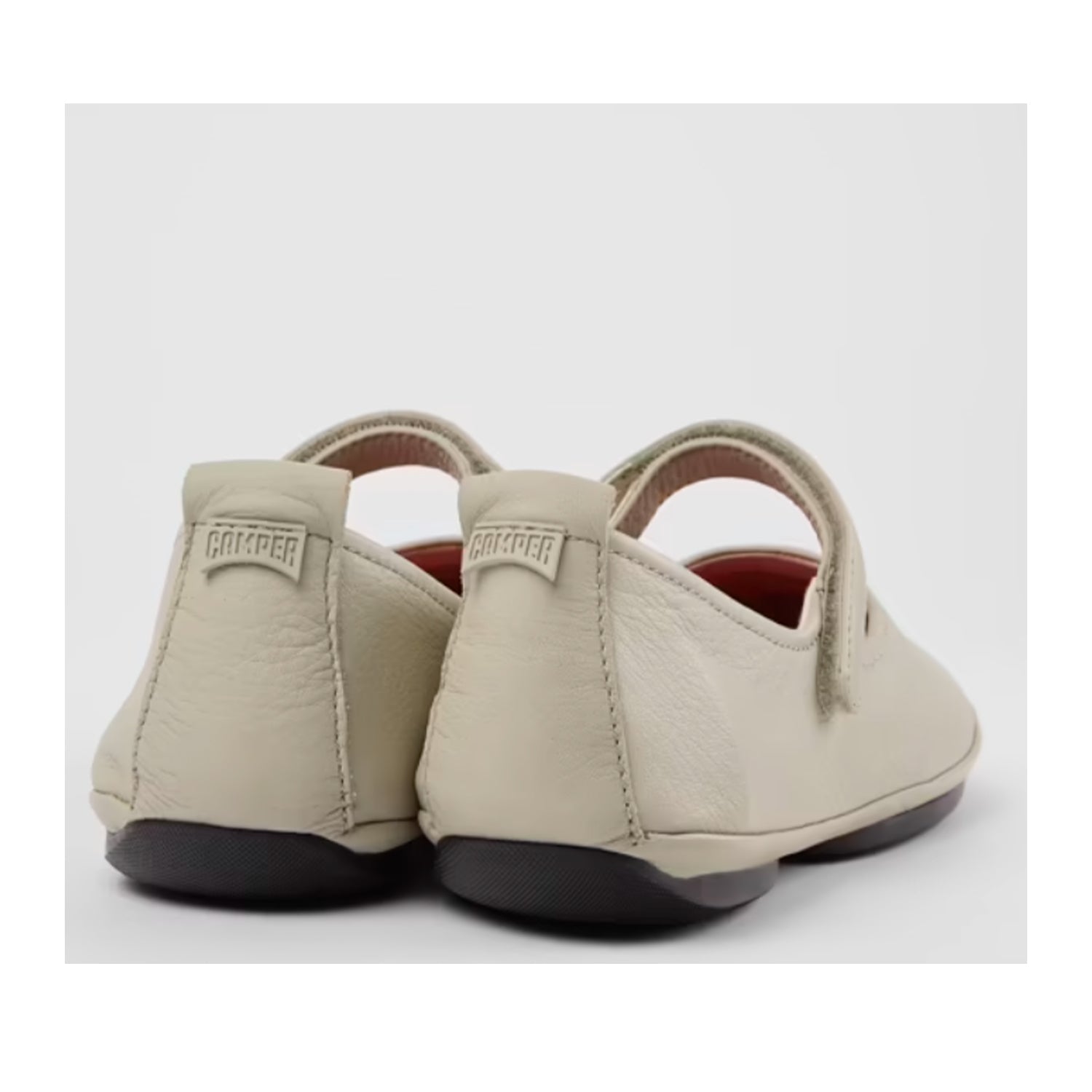 Camper Women's Right Nina Sneakers - Light Grey Casual Walking Shoes for Women | Comfortable Slip-On Style for Everyday Wear, Travel & Work