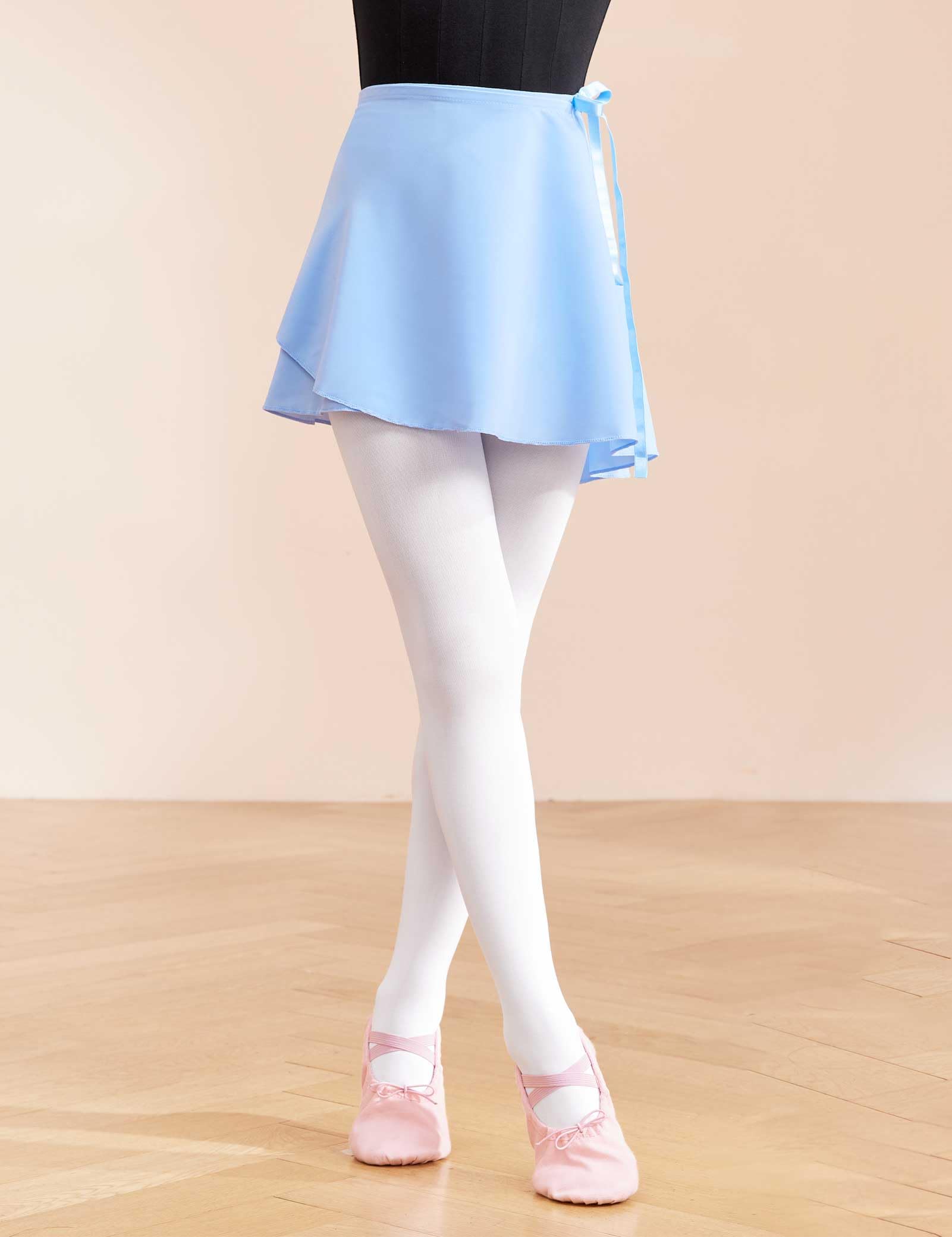 Girls Ballet Skirt - Chiffon Dance Wrap Skirt for Leotards & Tutus - Perfect for Ballet Class, Recitals & Dance Performances