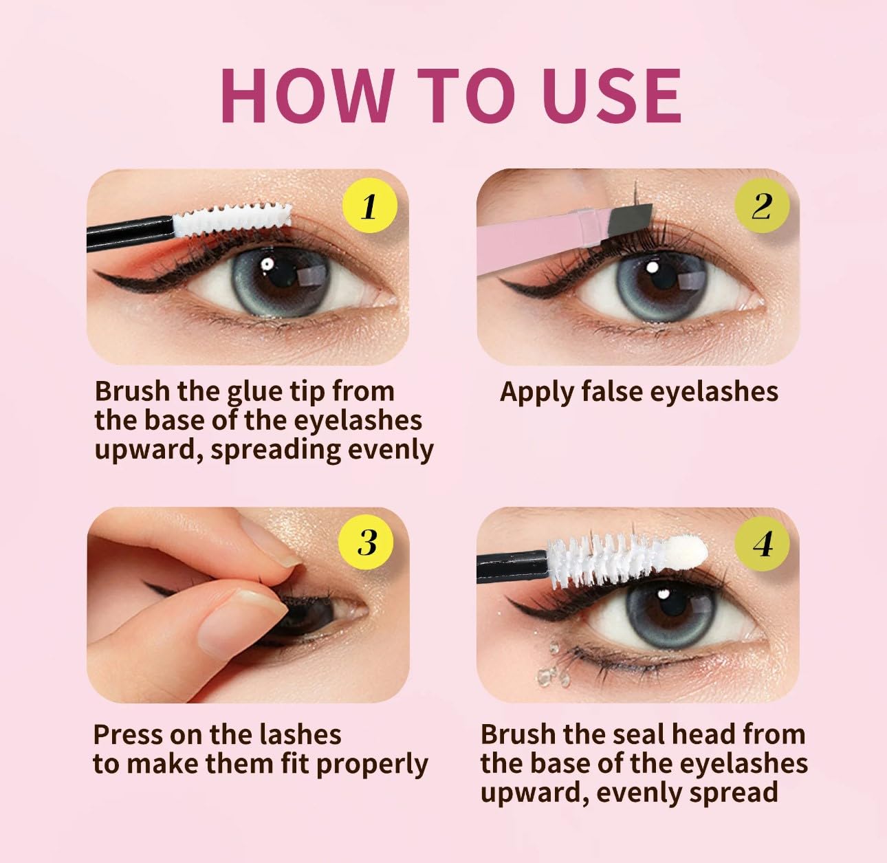 Professional 240Pcs DIY Eyelash Extension Kit with Lash Clusters, Bond, Seal & Remover - 3040D D-Mix 8-14mm for Salon-Quality Lashes at Home | Perfect for Bridal, Party & Everyday Glam Makeup Looks