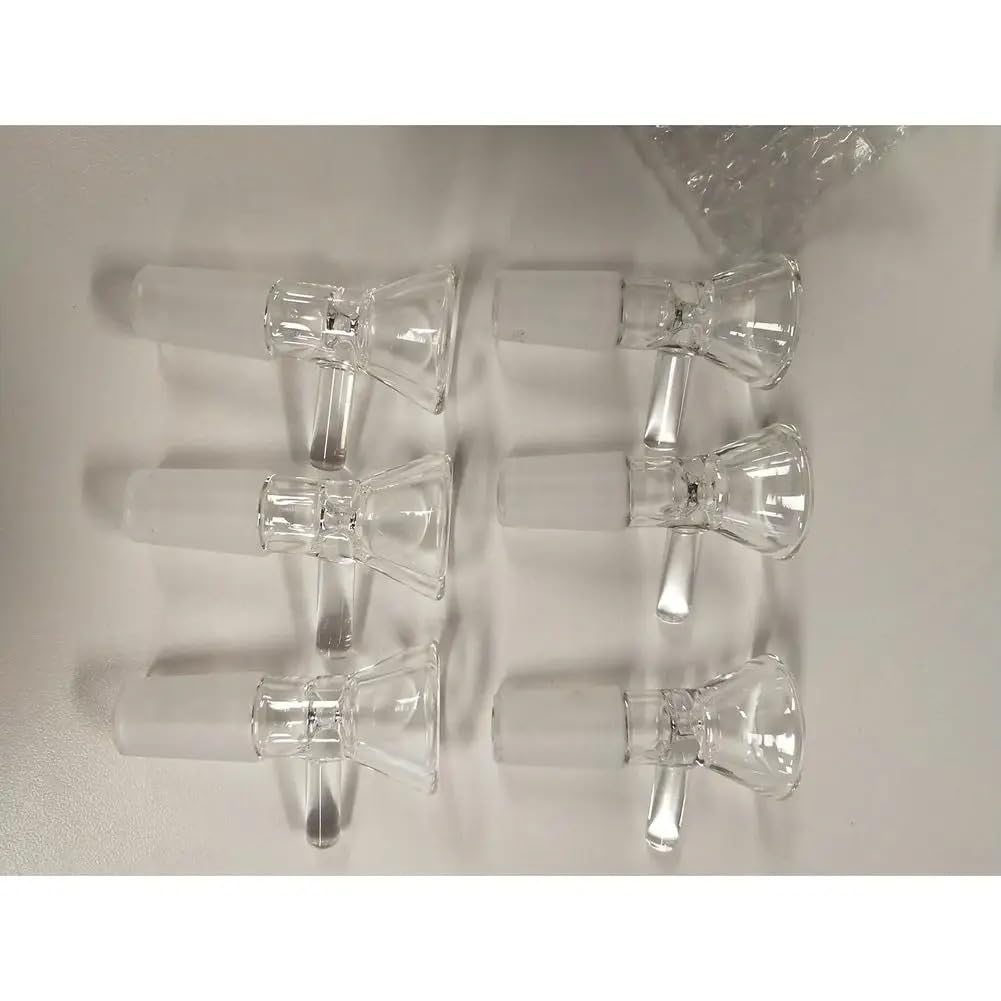 7PCS Glass Funnel Set with Handle - Small Kitchen Funnels for Bottles, Liquids & Spices - Durable Lab & Home Use for Cooking, Baking, Essential Oils & DIY Projects