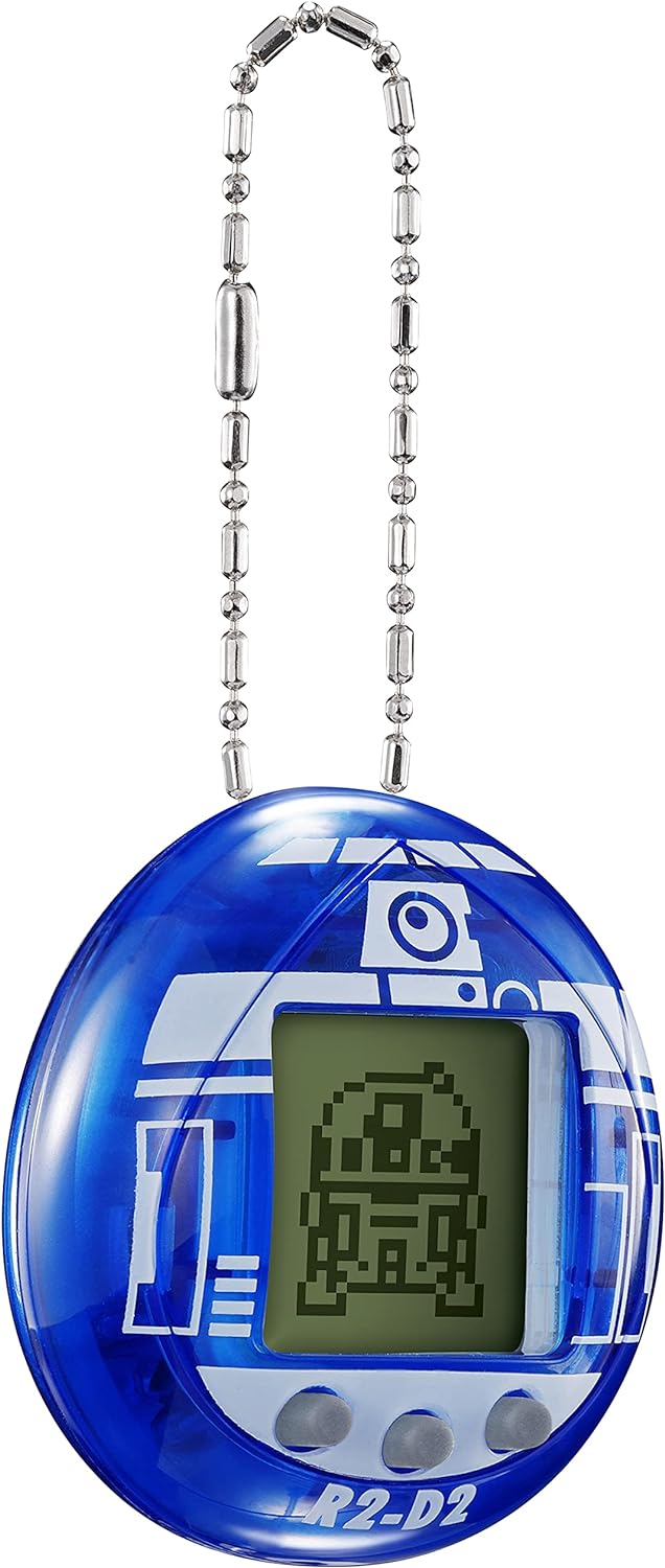 Star Wars R2-D2 Tamagotchi Virtual Pet - Interactive Hologram Blue Electronic Toy for Kids & Collectors | Perfect Gift for Star Wars Fans & Retro Gaming Enthusiasts