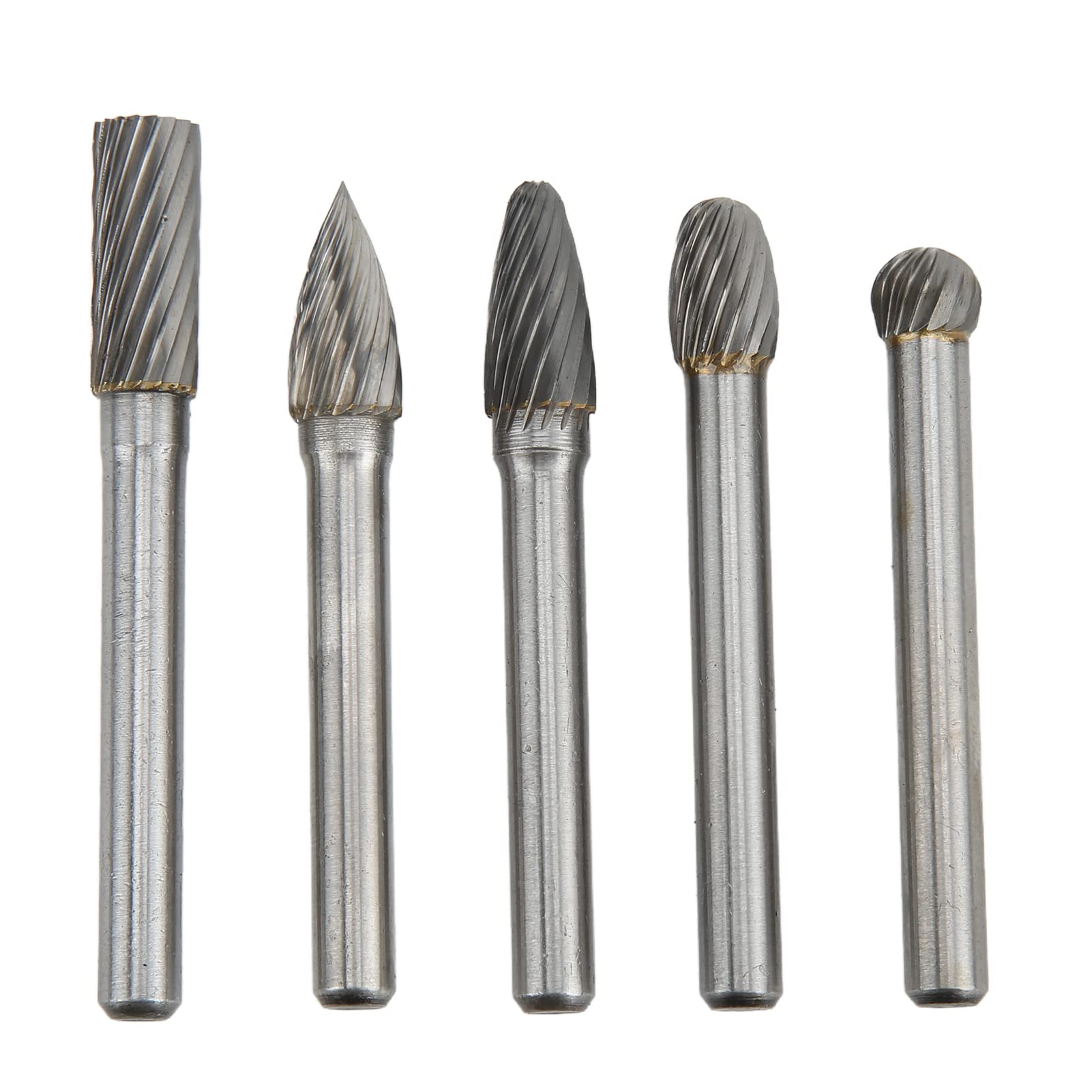 6mm Shank Tungsten Carbide Die Grinder Bit Set - High Hardness Cutting Burr for Woodworking, Metal Polishing & Grinding - Includes 5-Piece Storage Box (Perfect for DIY Projects & Professional Workshop Use)