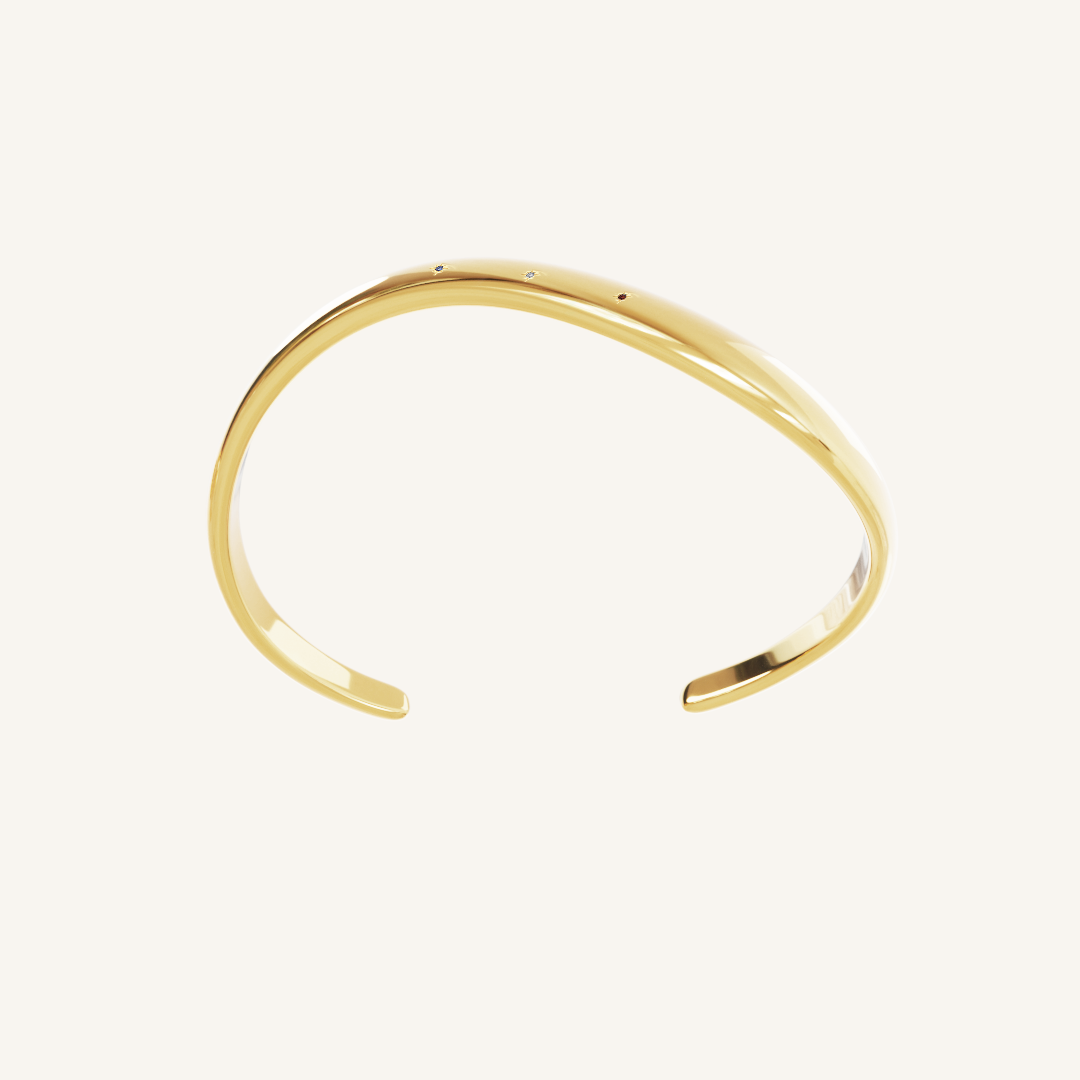 OUI Cuff Bracelet - Elegant Adjustable Bangle for Women | Perfect for Parties, Weddings & Everyday Wear