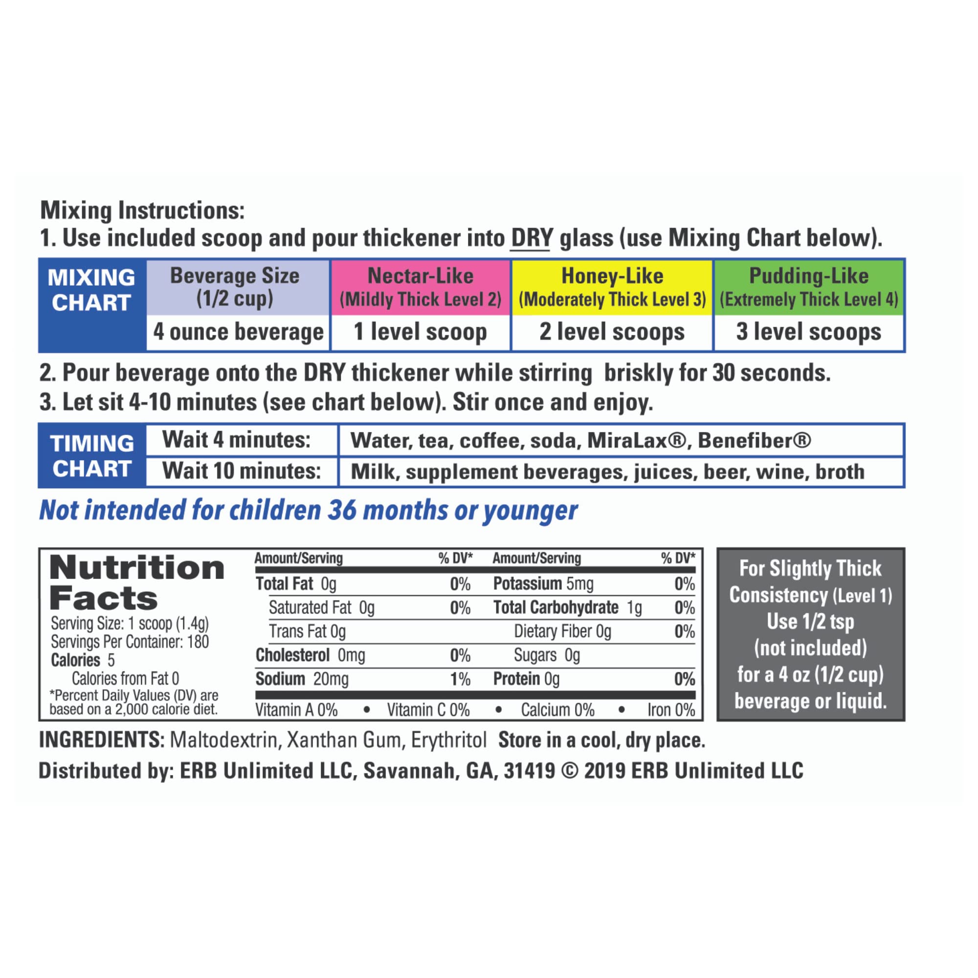 Clear DysphagiAide Thickening Powder - 8.89 Oz (Pack of 6) - 180 Servings Instant Food & Liquid Thickener for Dysphagia - Perfect for Smoothies, Soups, and Beverages