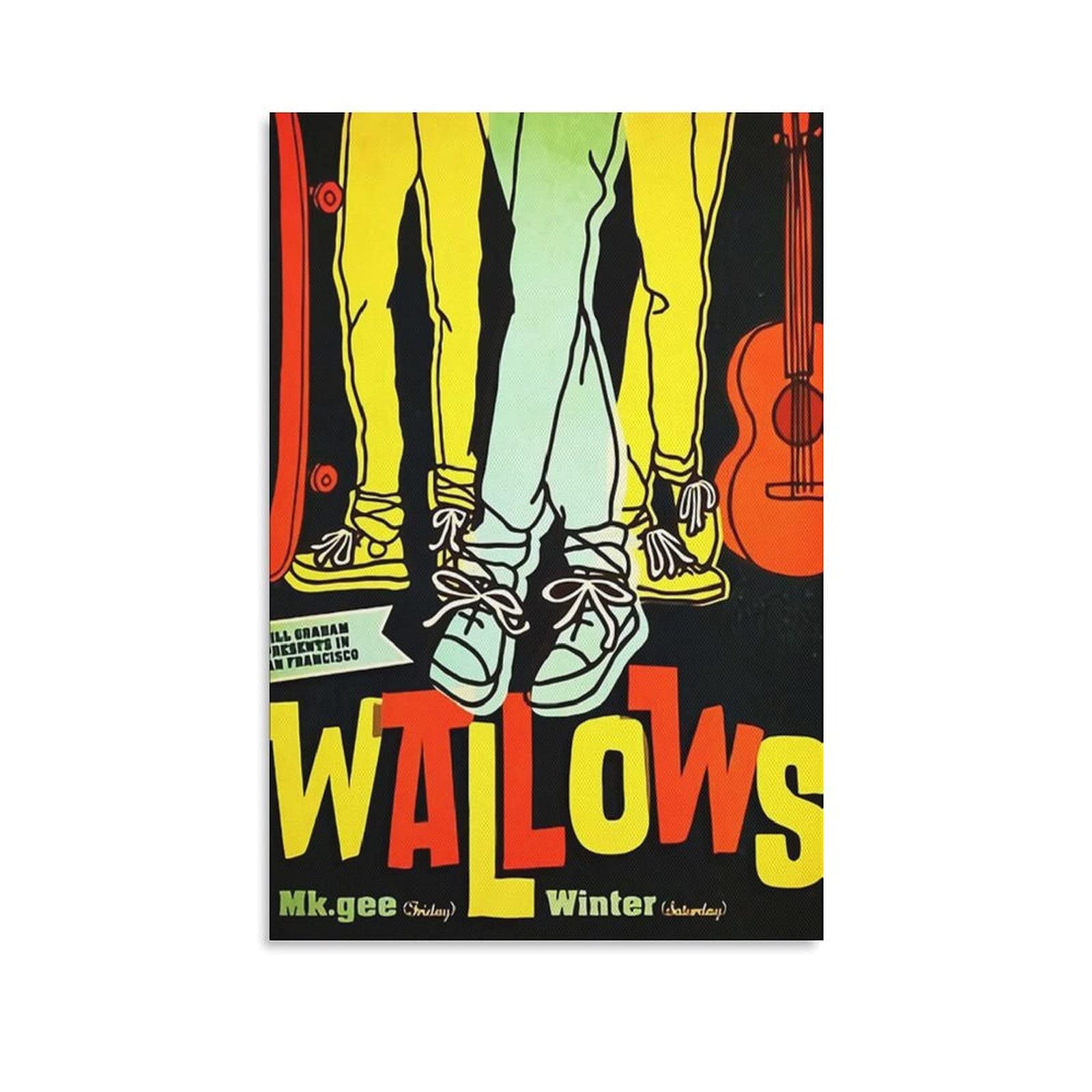 Vibrant Color Foot Wallows Tour Canvas Poster - 8x12 Inches (20x30cm) Wall Art for Bedroom, Living Room & Office Decor - Perfect Gift for Sports & Landscape Lovers - Ideal for Home, Office & Dorm Room Decoration