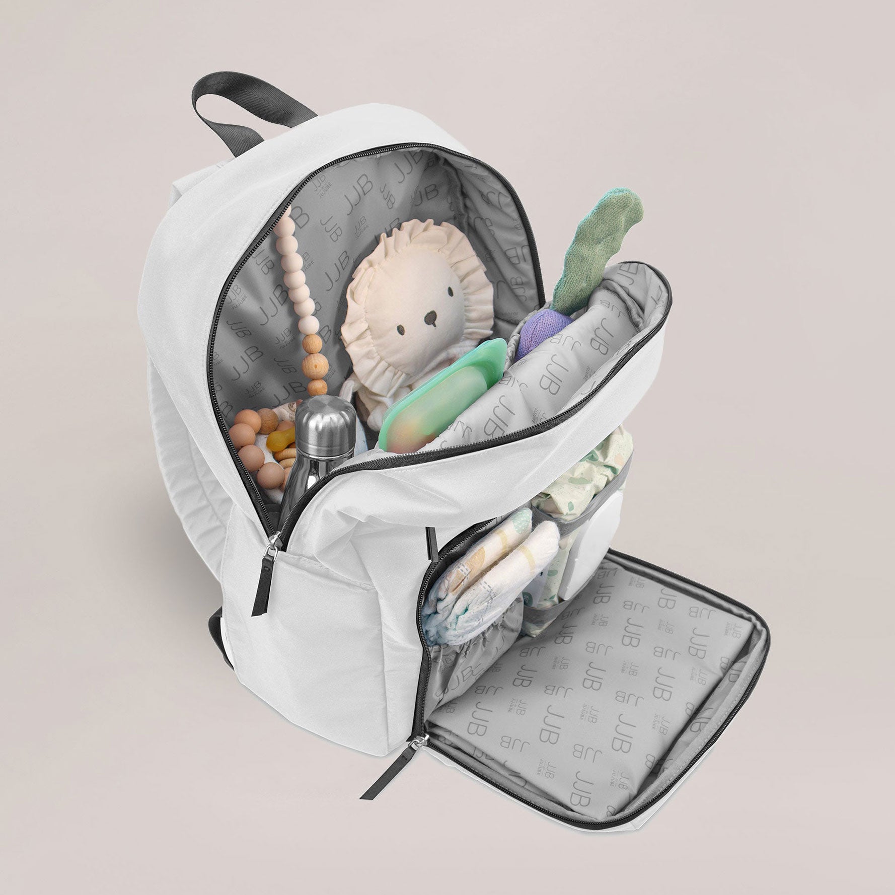 JuJuBe Deluxe Backpack - Stylish & Spacious Diaper Bag for Moms - Perfect for Travel, Daycare & On-the-Go Parenting