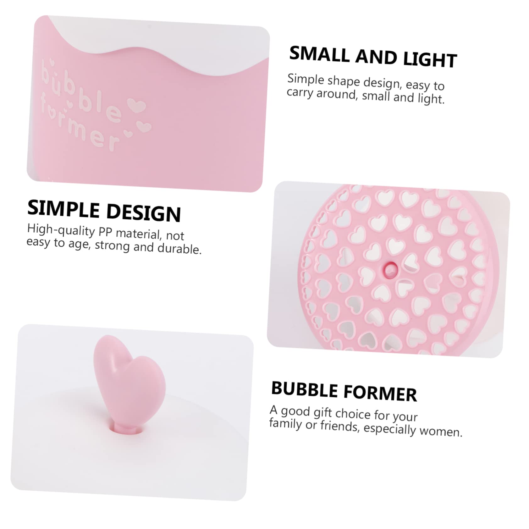 Pink Foam Shampoo Bottle - Mini Foamer for Face & Hair Care, Travel-Friendly