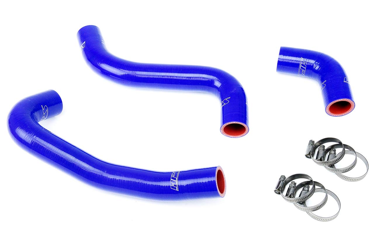 HPS 57-1059-BLUE High-Performance Blue Silicone Radiator Coolant Hose Kit - Durable & Heat Resistant for Car, Truck & SUV Cooling Systems