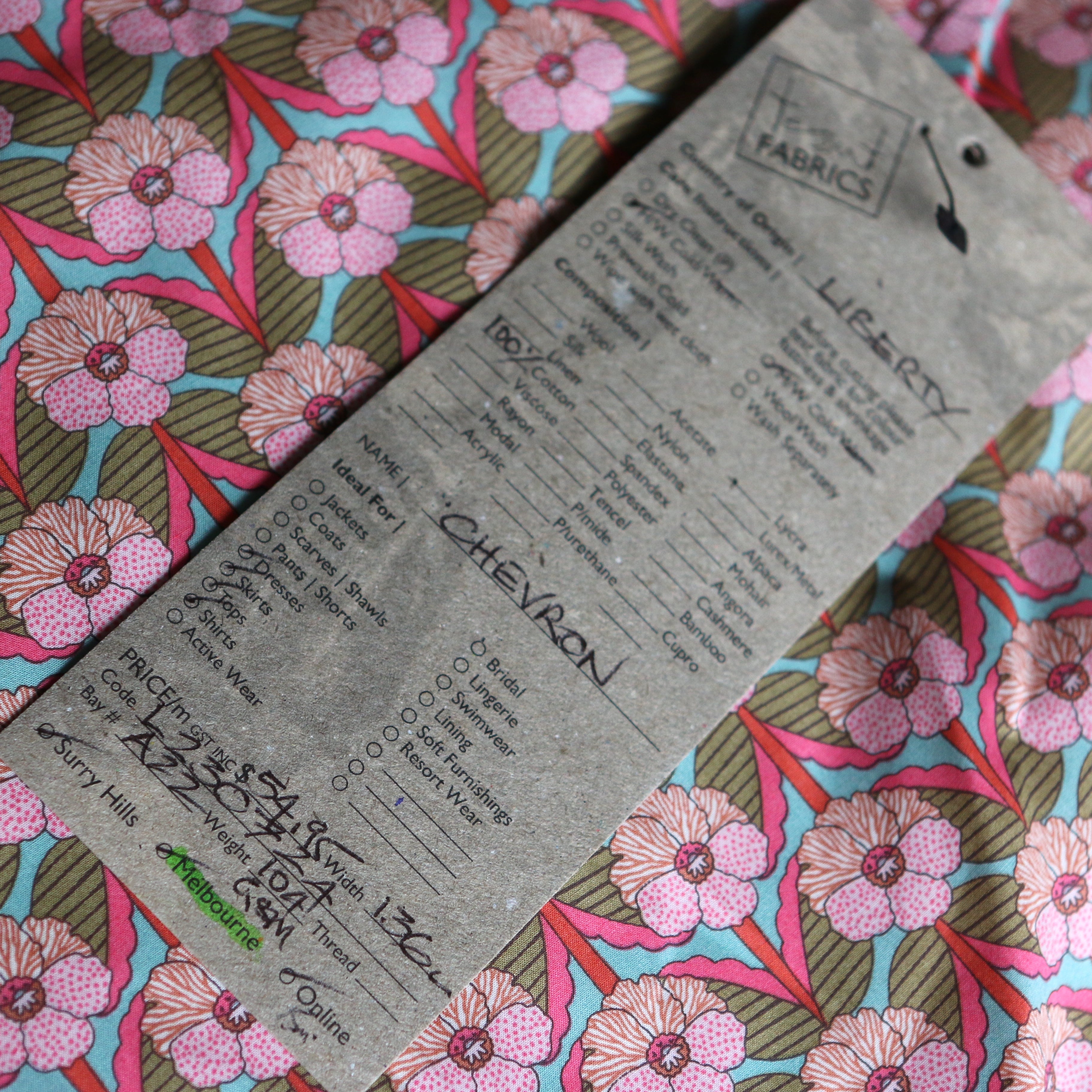 Chevron Liberty Tana Lawn™ Fabric - Premium Cotton for Quilting, Dressmaking & Home Decor | Perfect for DIY Crafts, Apparel & Upholstery