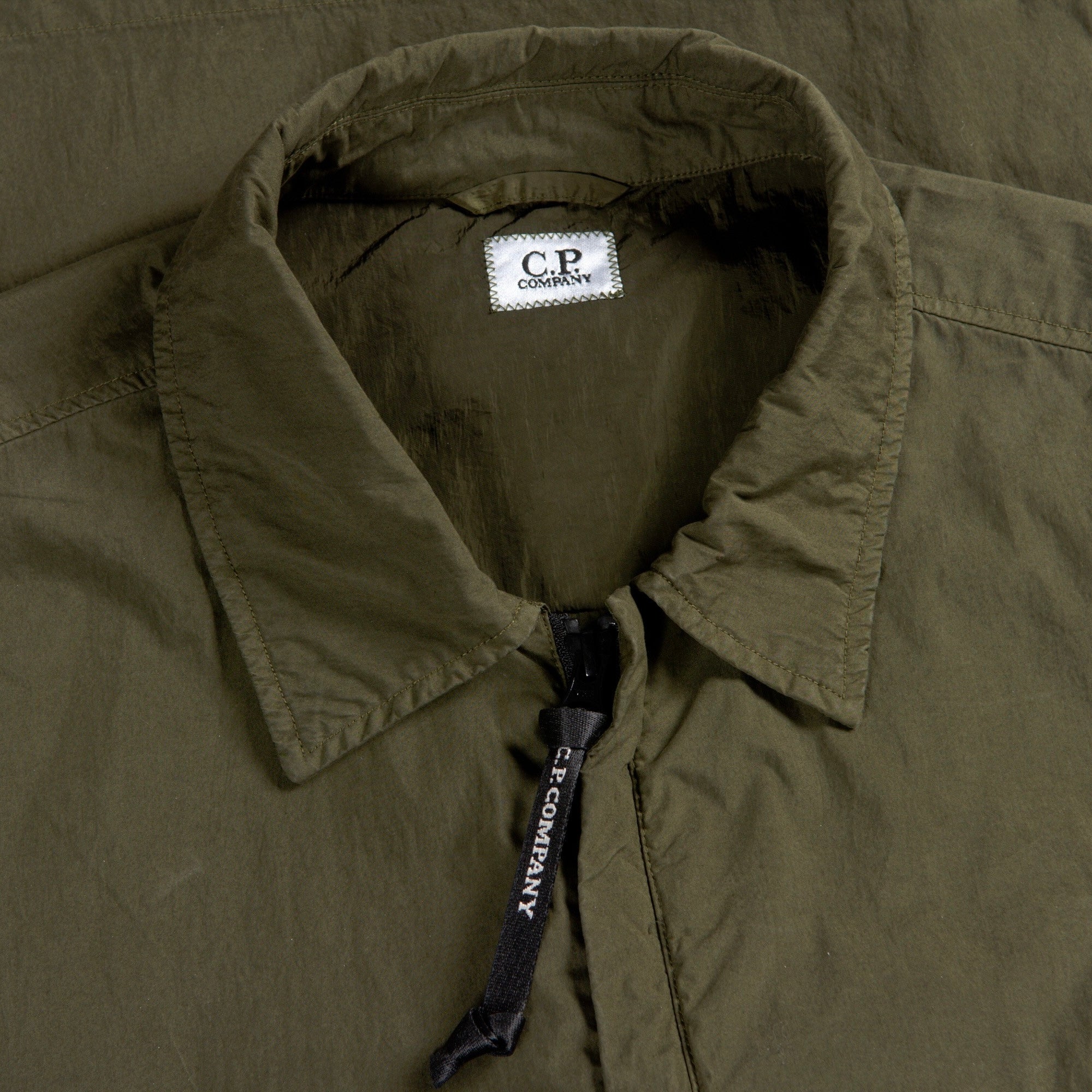 CP Company 50 FILI Garment Dyed Overshirt Jacket for Men - Vintage Washed Cotton Shirt Jacket - Casual Streetwear for Urban Outfits & Travel