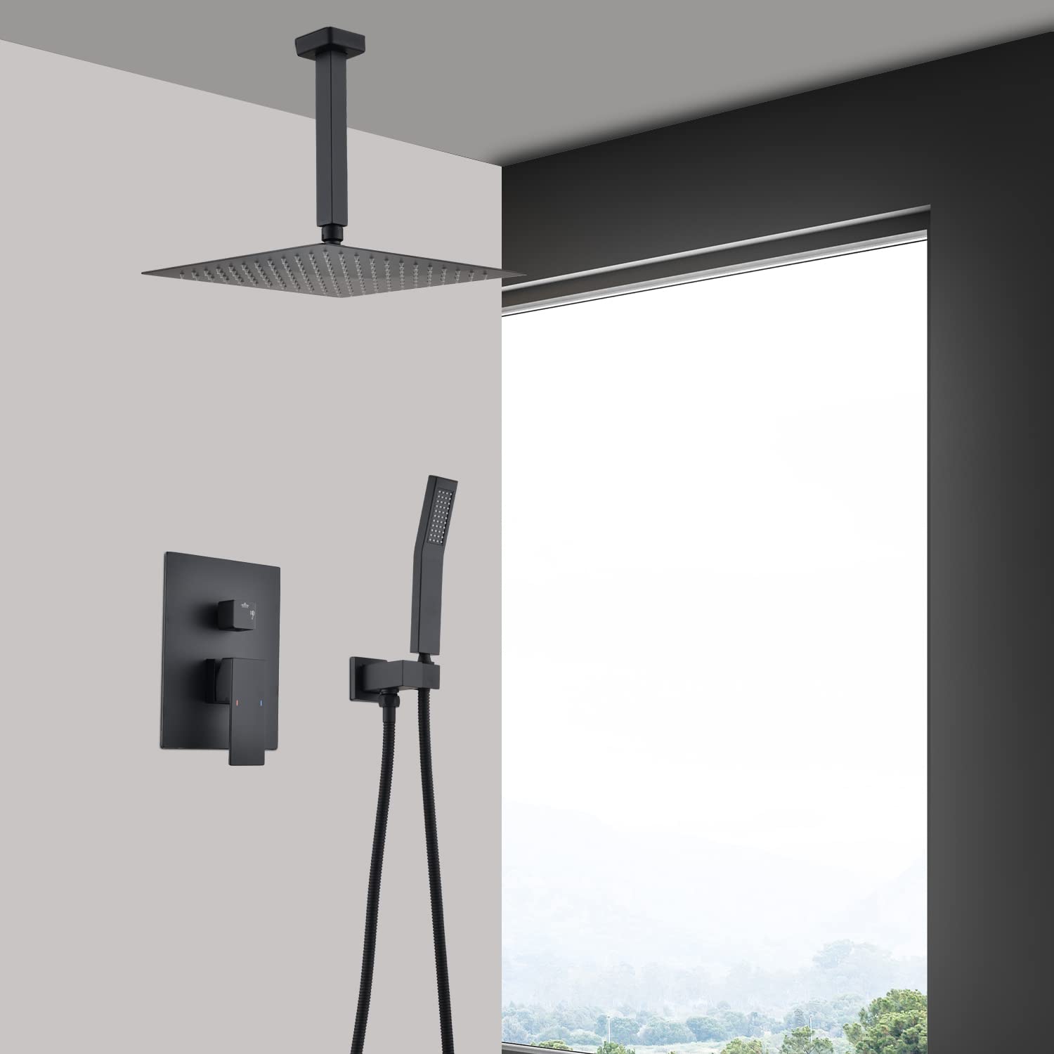 Premium Ceiling Mounted Shower System Combo - 10